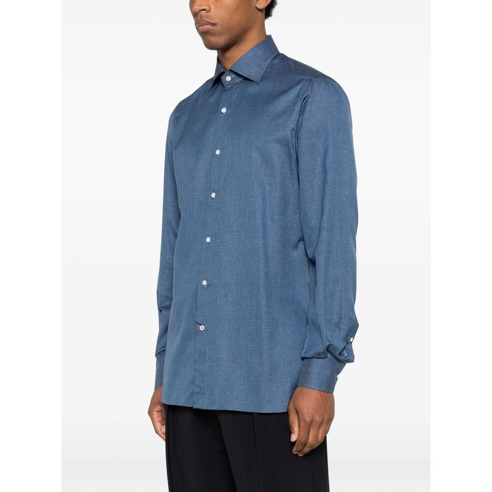Isaia Isaia BLUE Shirts Size US M / EU 48-50 / 2 - 2 Thumbnail