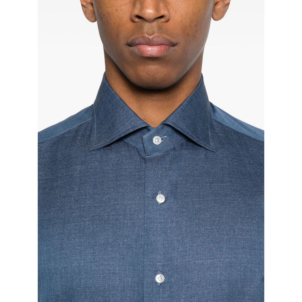 Isaia Isaia BLUE Shirts Size US L / EU 52-54 / 3 - 4 Thumbnail