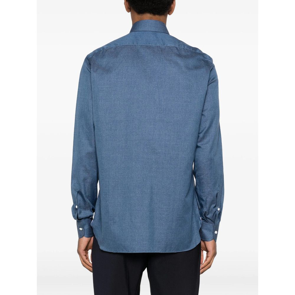 Isaia Isaia BLUE Shirts Size US XS / EU 42 / 0 - 3 Thumbnail