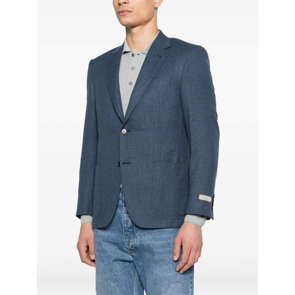 Canali Canali BLUE Jackets - Blazers Size US XXL / EU 58 / 5 - 3 Thumbnail