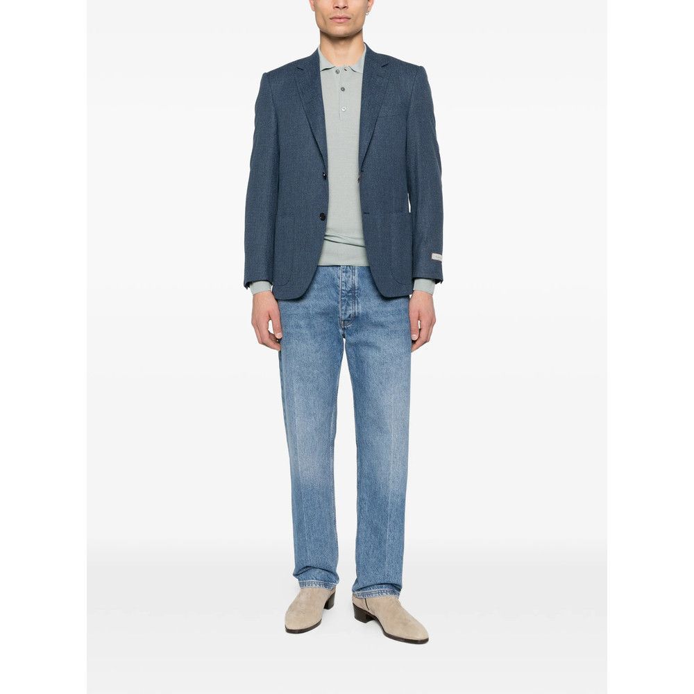 Canali Canali BLUE Jackets - Blazers Size US XXL / EU 58 / 5 - 2 Thumbnail