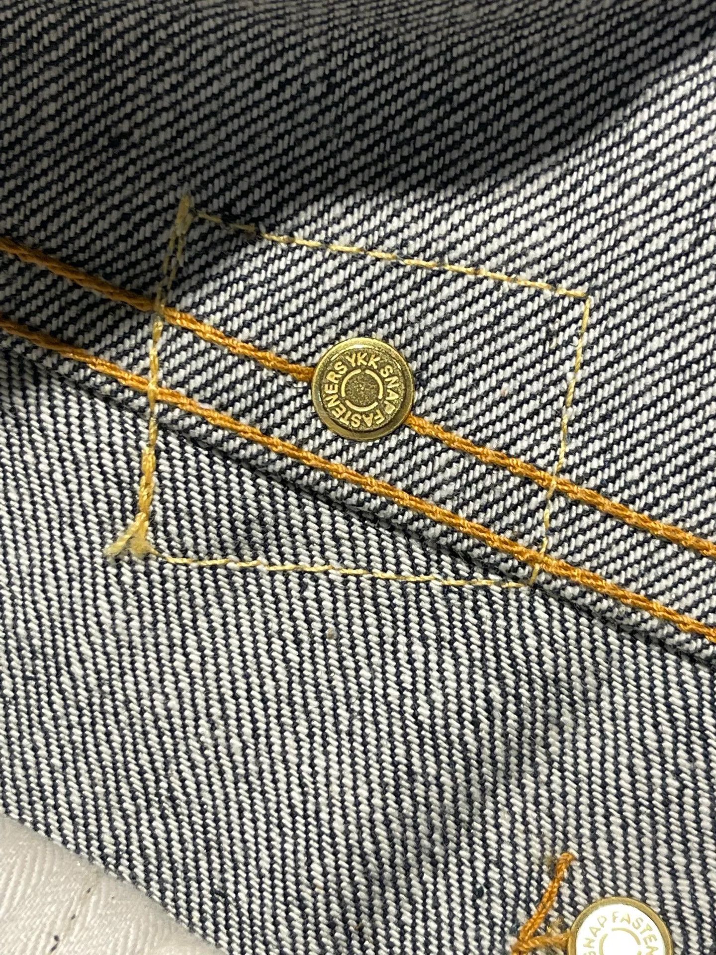 CAYL Calee Paris Button Raw Denim Jeans Size US 36 / EU 52 - 6 Thumbnail