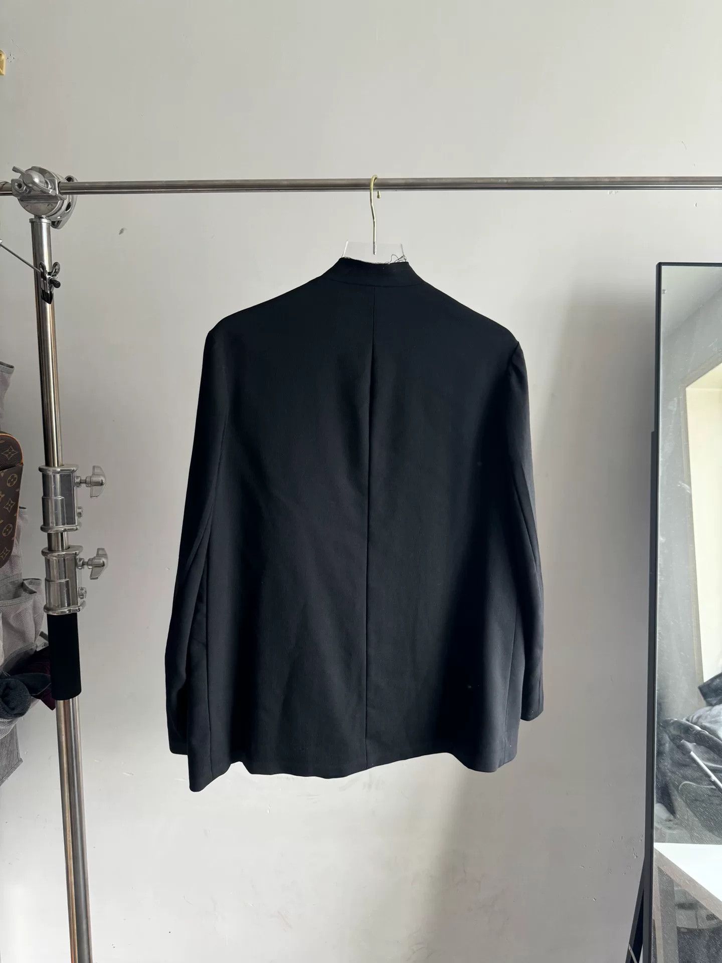 Yohji Yamamoto Yohji Yamamoto 19AW Wool Collarless Blazer Size US S / EU 44-46 / 1 - 2 Thumbnail