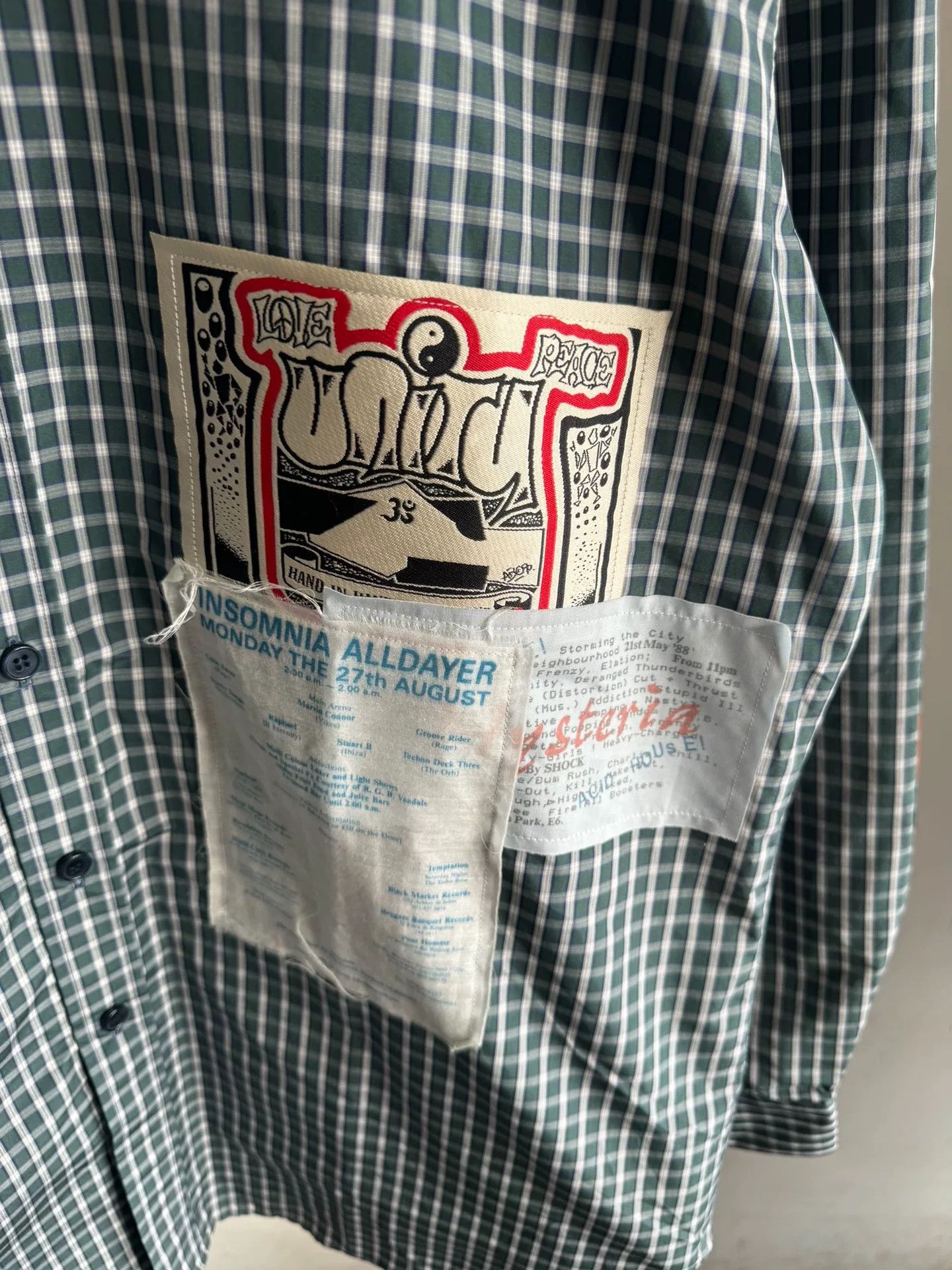 Martine Rose Martine Rose Green Plaid Patch Shirt Size US L / EU 52-54 / 3 - 4 Thumbnail
