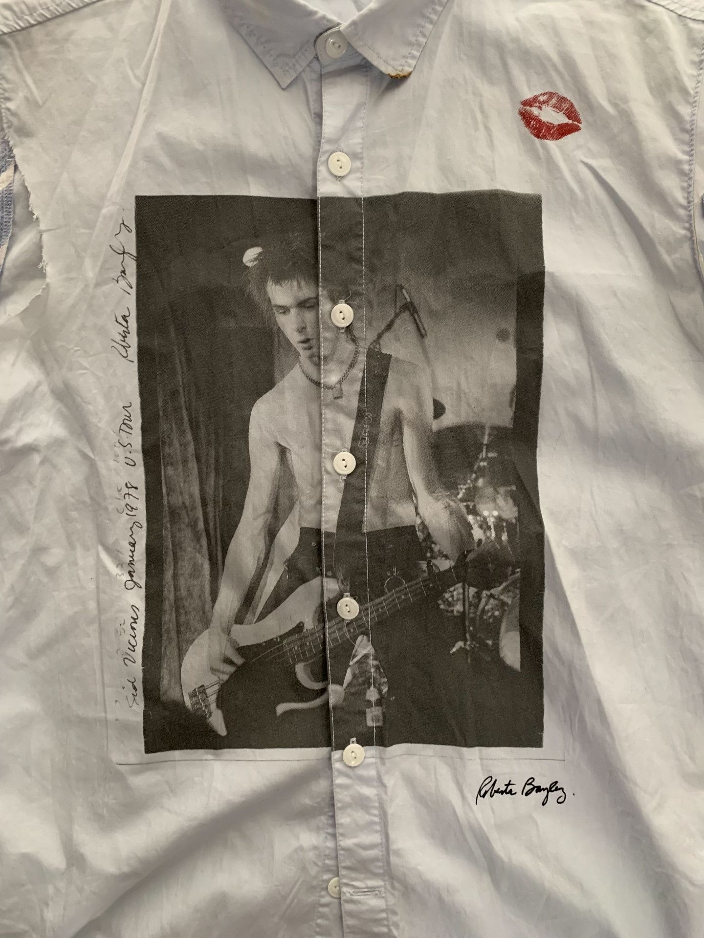 Neighborhood Neighborhood Burned Lip Print Shirt Vest Remake Size US S / EU 44-46 / 1 - 4 Thumbnail