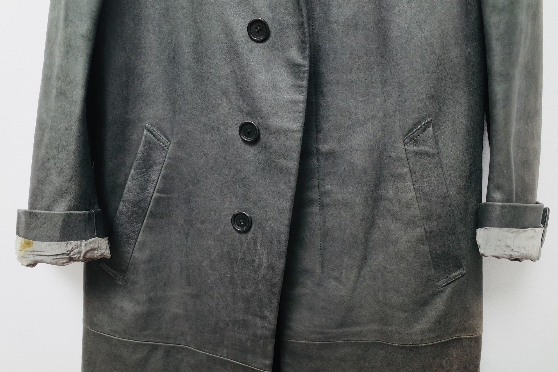 Carol Christian Poell Carol Christian Poell Archive Leather Coat Size US M / EU 48-50 / 2 - 4 Thumbnail