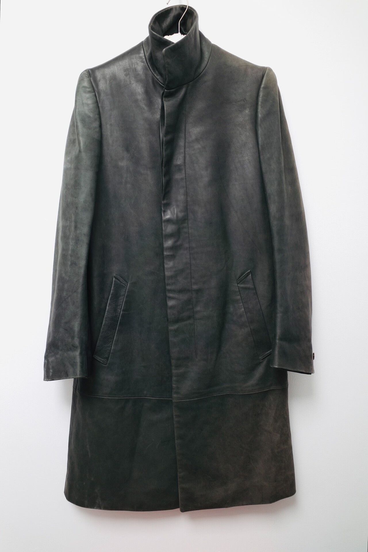 Carol Christian Poell Carol Christian Poell Archive Leather Coat Size US M / EU 48-50 / 2 - 2 Thumbnail