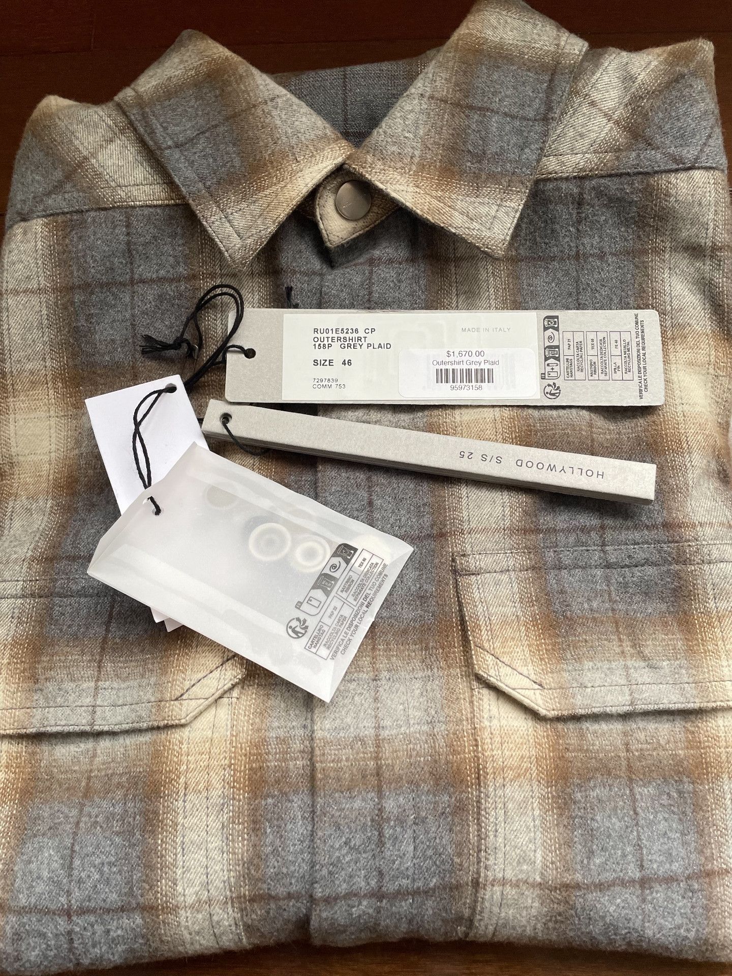 Rick Owens Rick Owens 25SS Plaid Flannel Shirt Jacket Size US S / EU 44-46 / 1 - 7 Thumbnail