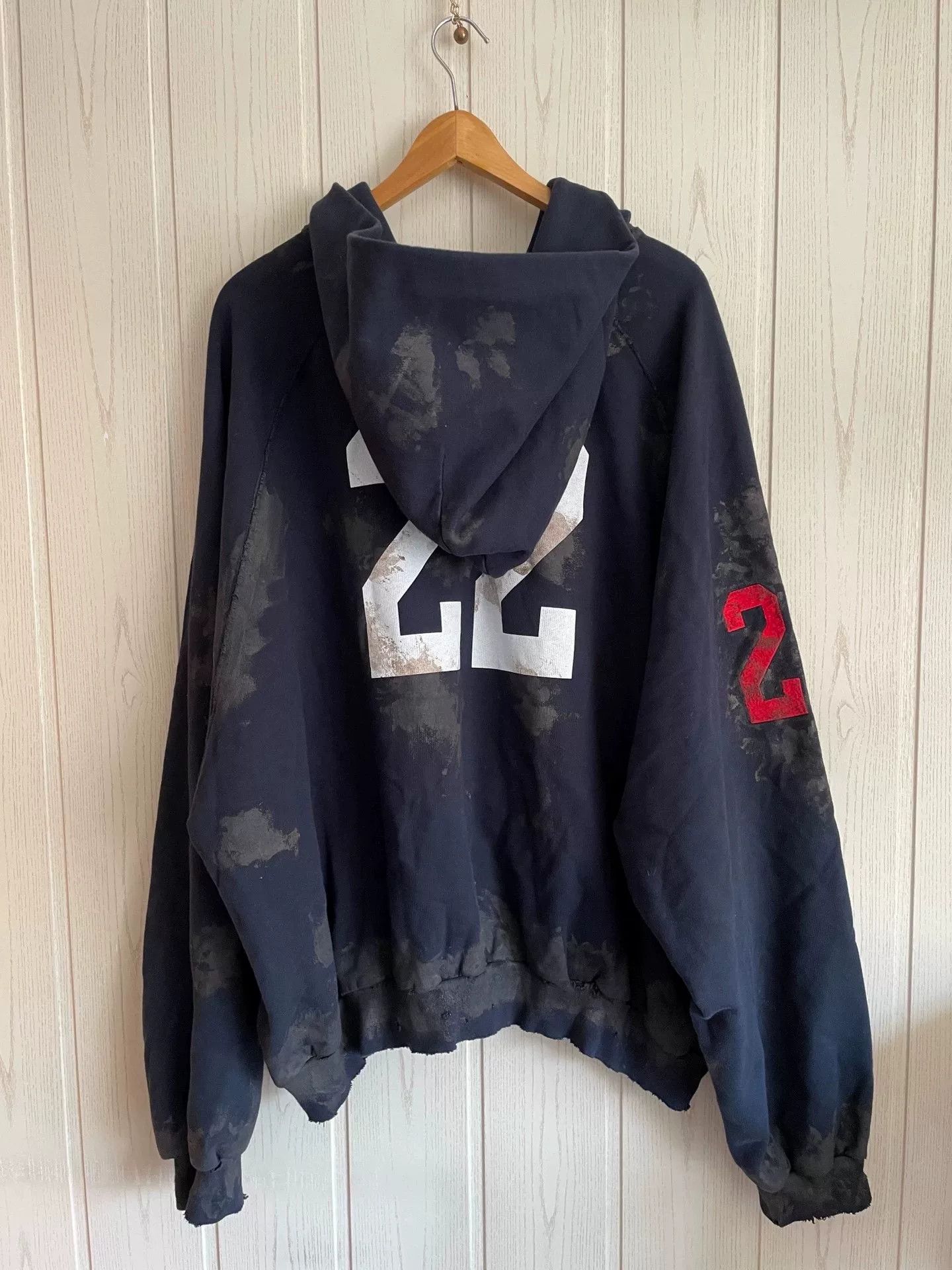 Balenciaga Balenciaga 360 Blizzard Mud-dyed Zip Hoodie Size US XL / EU 56 / 4 - 2 Thumbnail