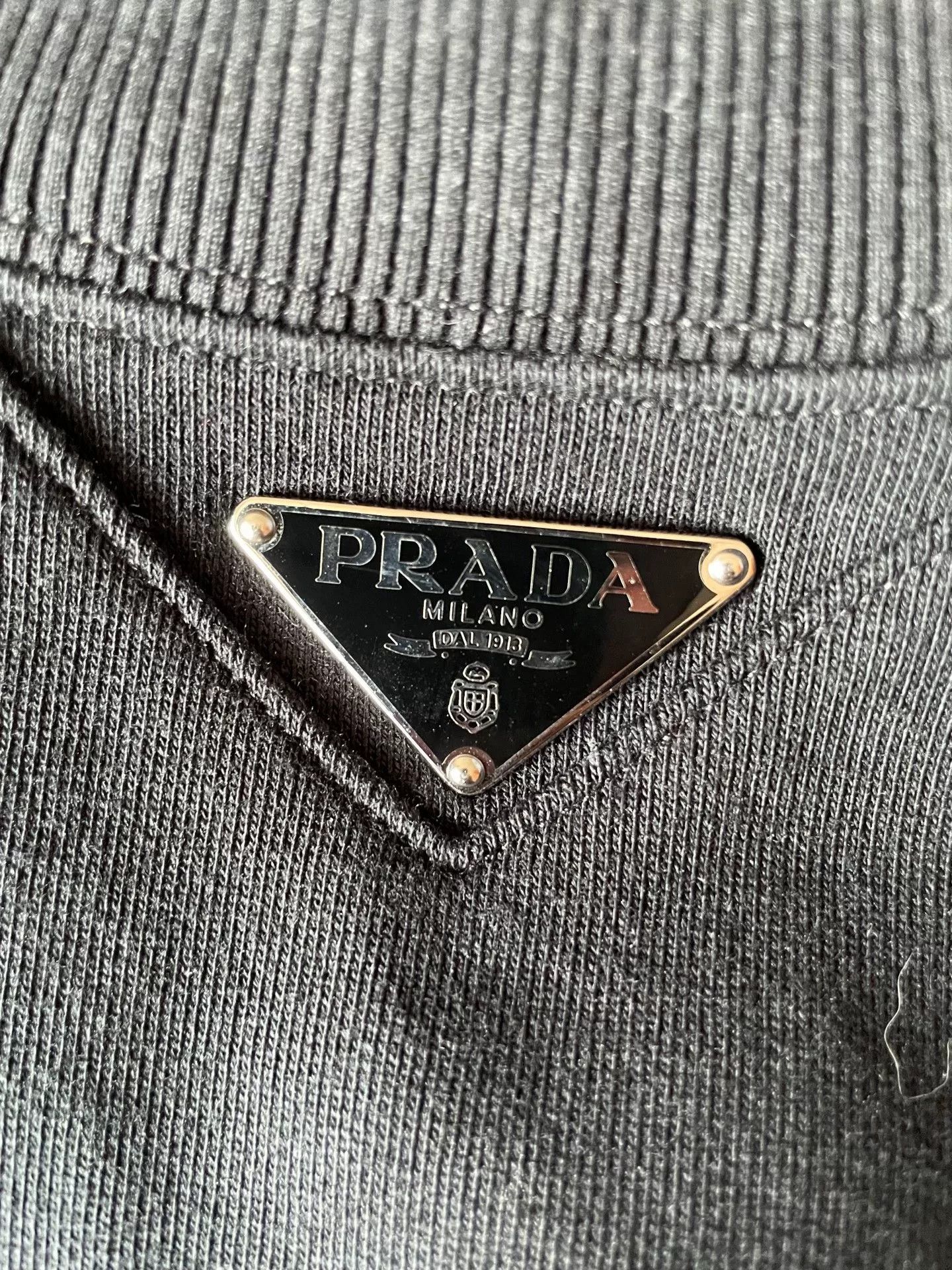 Prada Prada 25SS Triangle Logo Sweatshirt Size US XL / EU 56 / 4 - 5 Thumbnail