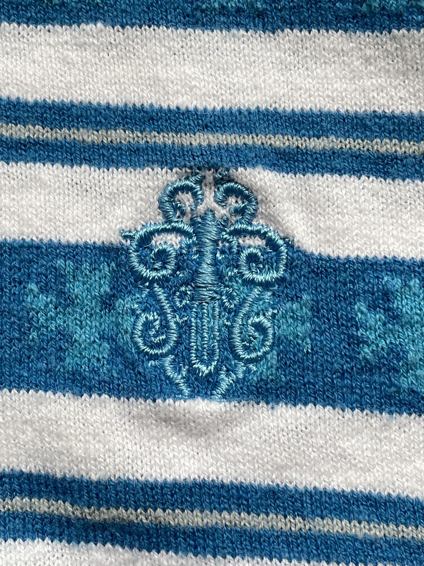 Chrome Hearts Chrome Hearts Matty Collab Blue Stripe Tee Size US S / EU 44-46 / 1 - 3 Thumbnail