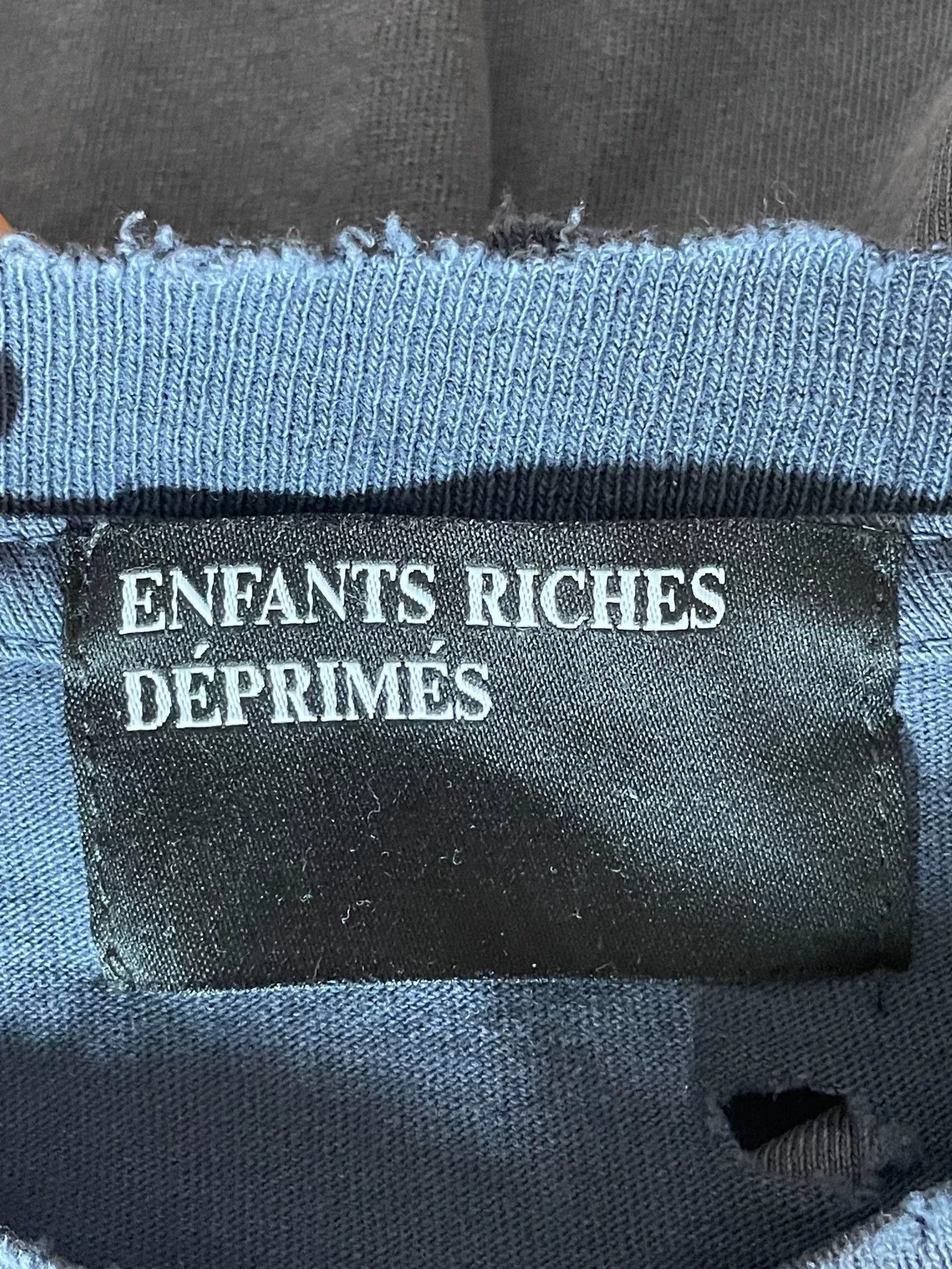 Enfants Riches Deprimes ERD Washed Distressed Short Sleeve Size US L / EU 52-54 / 3 - 3 Thumbnail