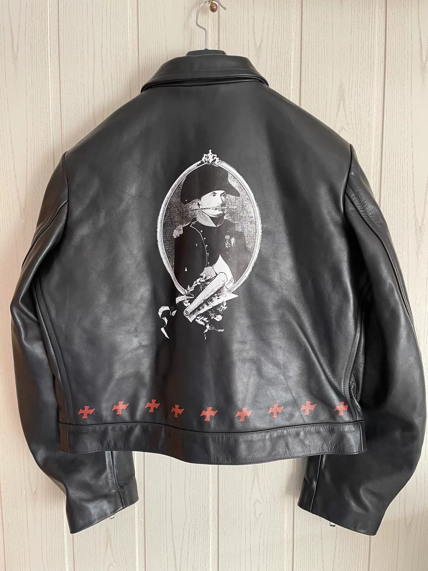 Enfants Riches Deprimes ERD 25FW Napoleon Portrait Print Leather Jacket Size US XL / EU 56 / 4 - 2 Thumbnail