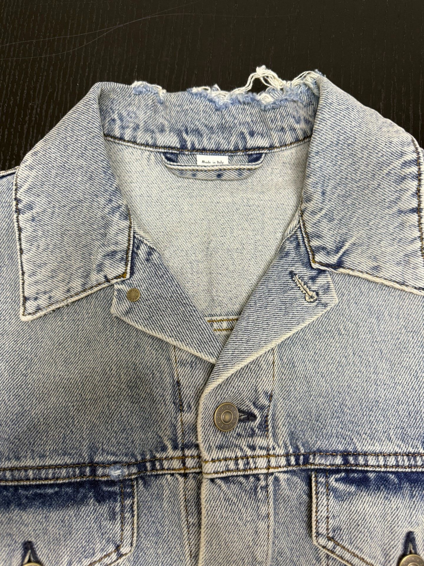 Gucci Gucci GG Flocked Teddy Bear Denim Jacket Size US S / EU 44-46 / 1 - 3 Thumbnail