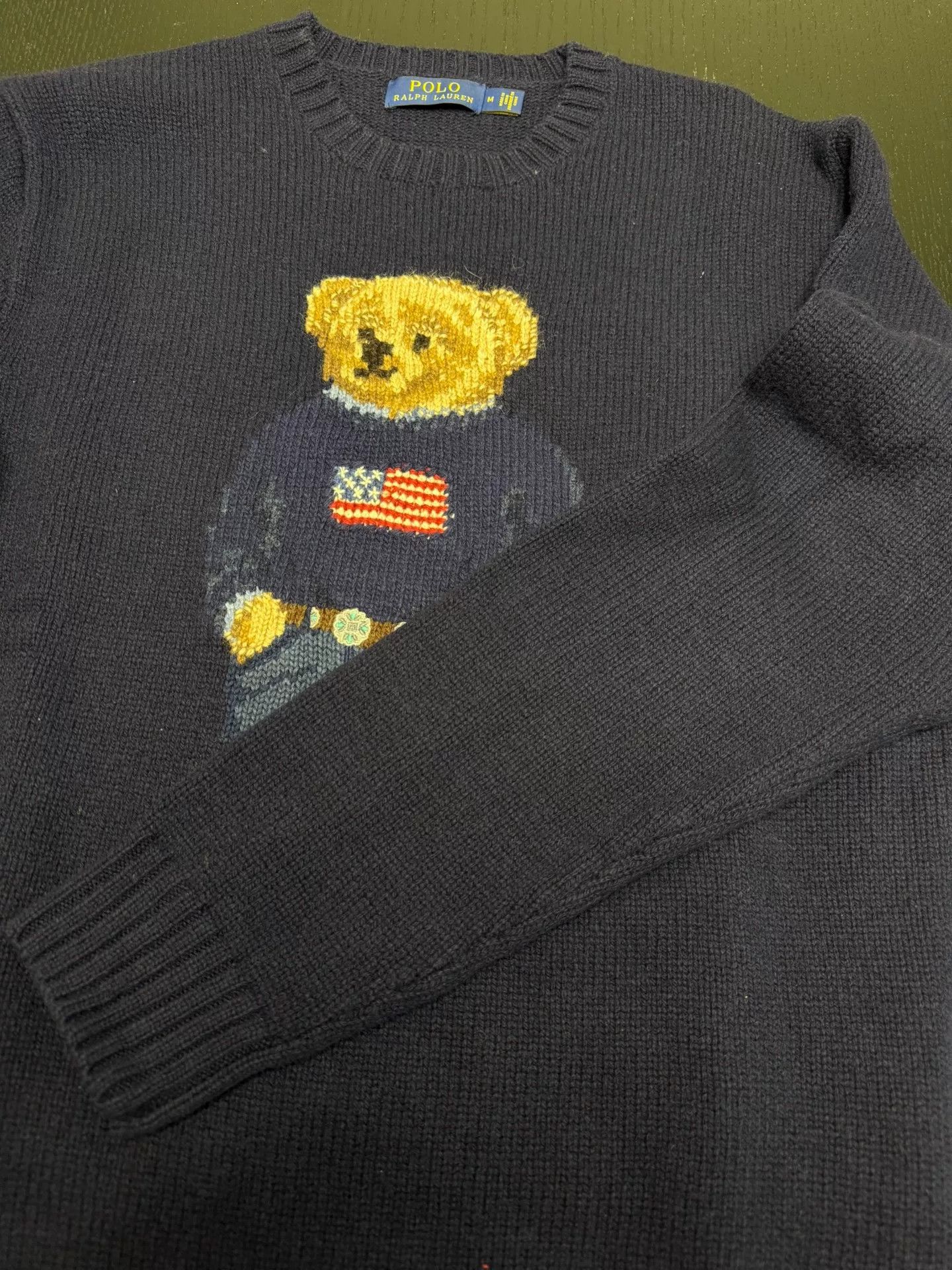 Polo Ralph Lauren Ralph Lauren Polo Bear Wool Sweater Size US M / EU 48-50 / 2 - 5 Thumbnail