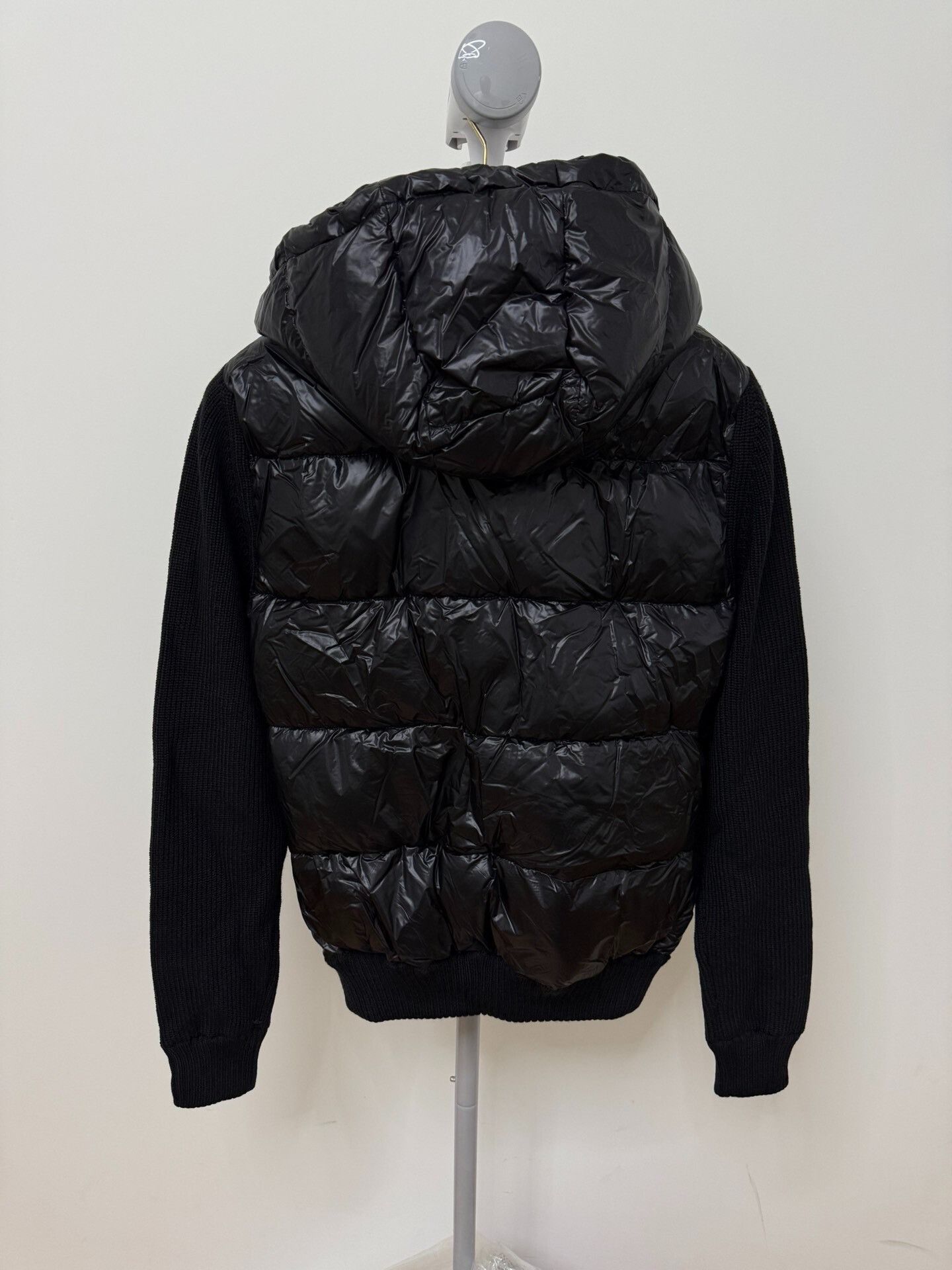 Moncler Moncler Knit Spliced Down Jacket Hoodie Size US S / EU 44-46 / 1 - 2 Thumbnail