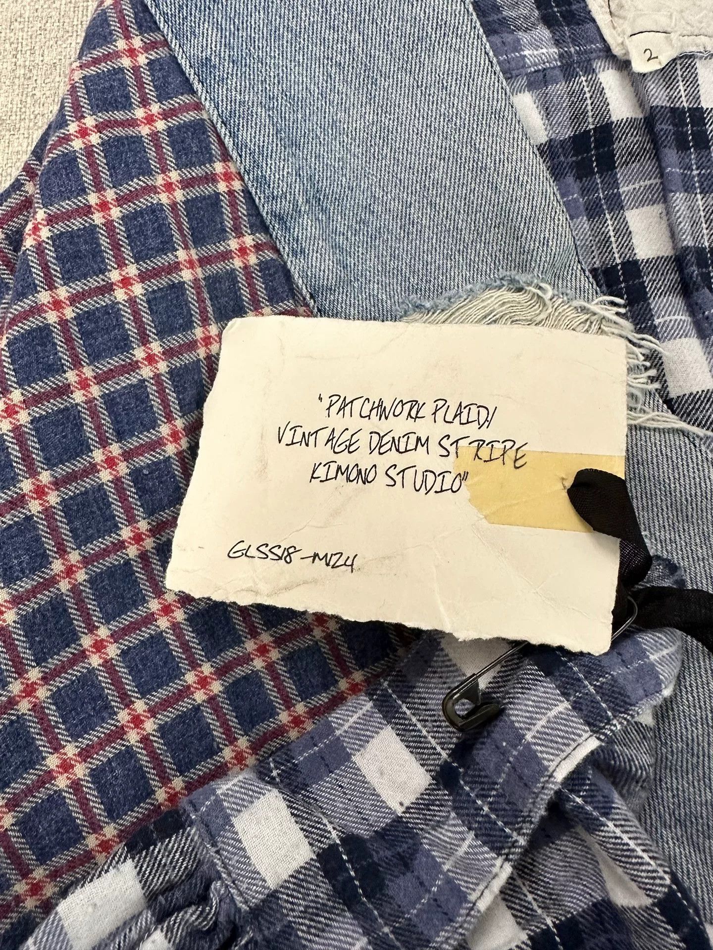 Greg Lauren Check Shirt Jacket