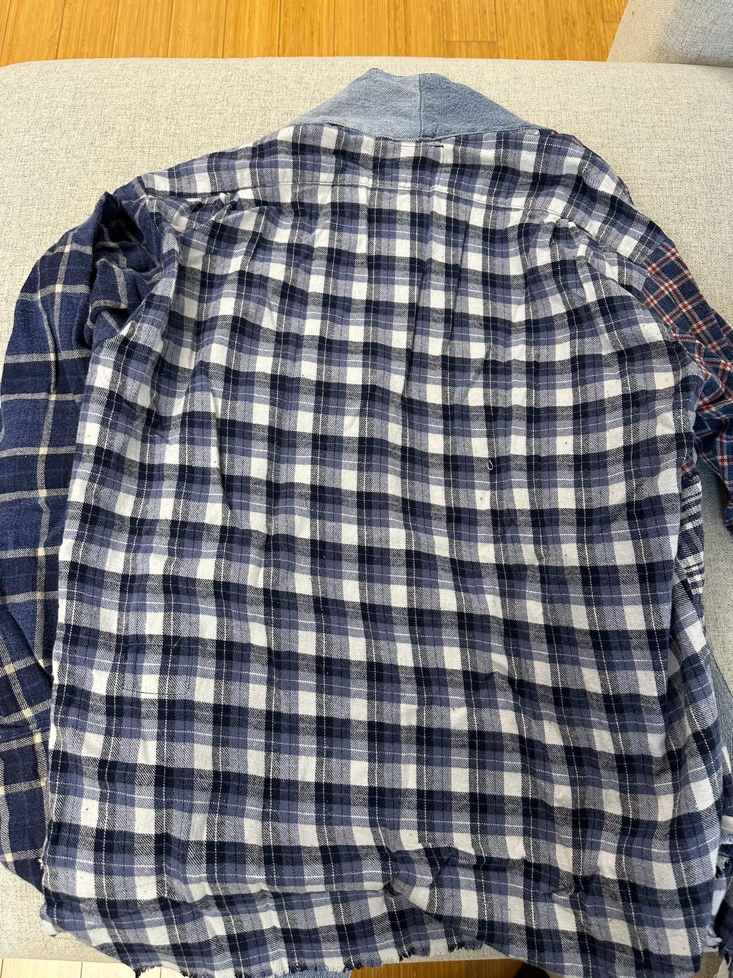 Greg Lauren Check Shirt Jacket