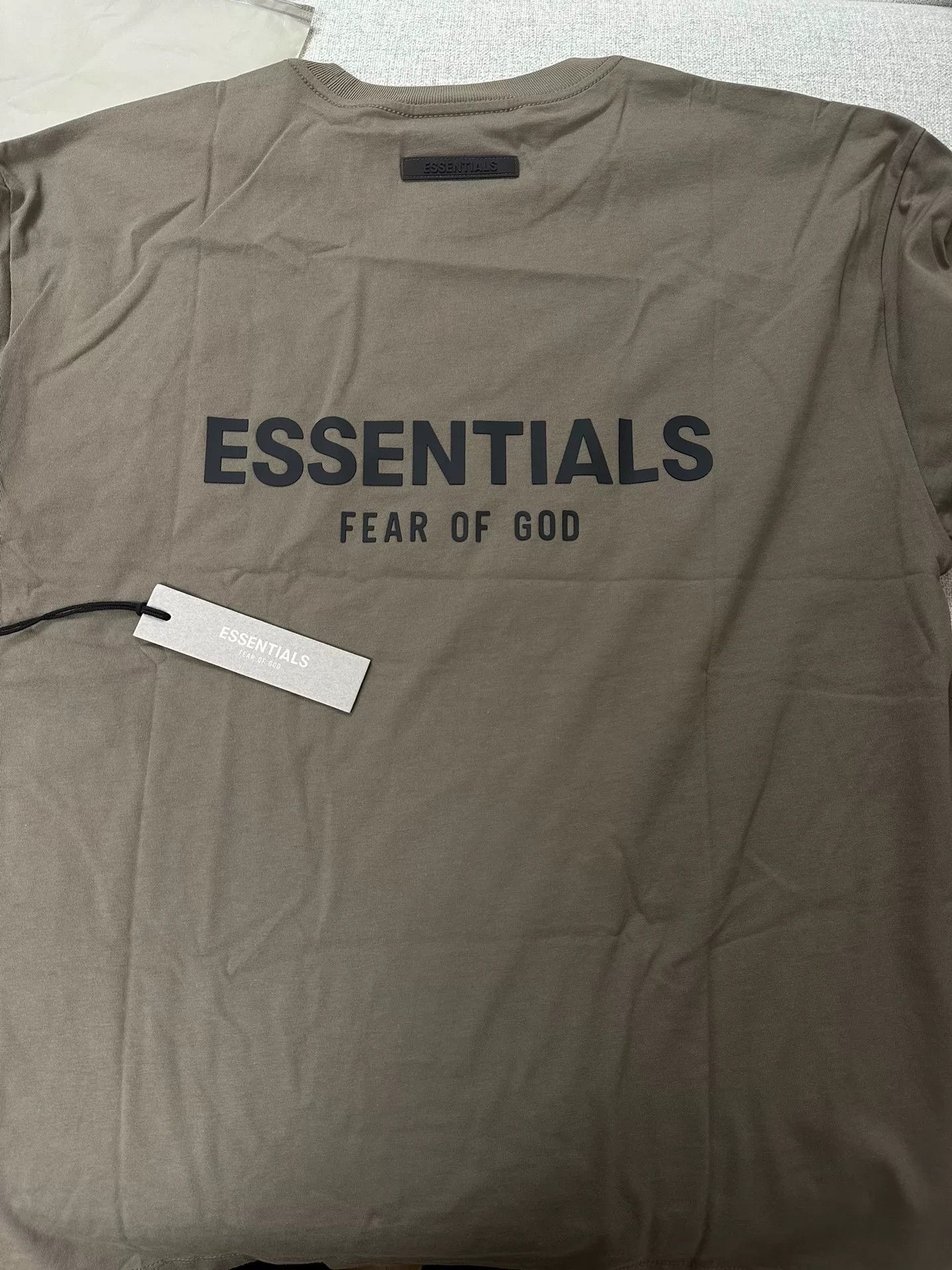Fear of God FOG Essentials SS21 Taupe Short Sleeve M Size US M / EU 48-50 / 2 - 3 Thumbnail