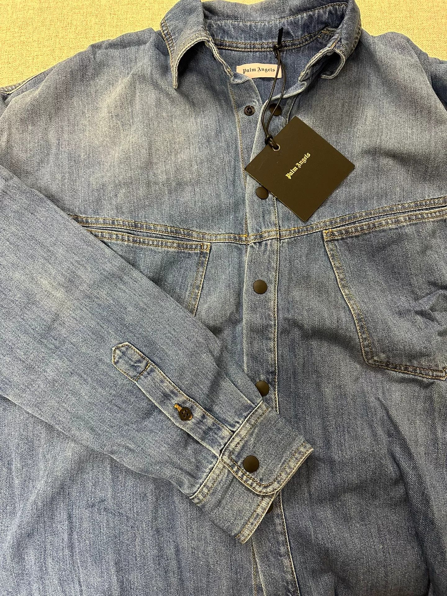 Palm Angels Palm Angels Denim Shirt Jacket Size US S / EU 44-46 / 1 - 4 Thumbnail