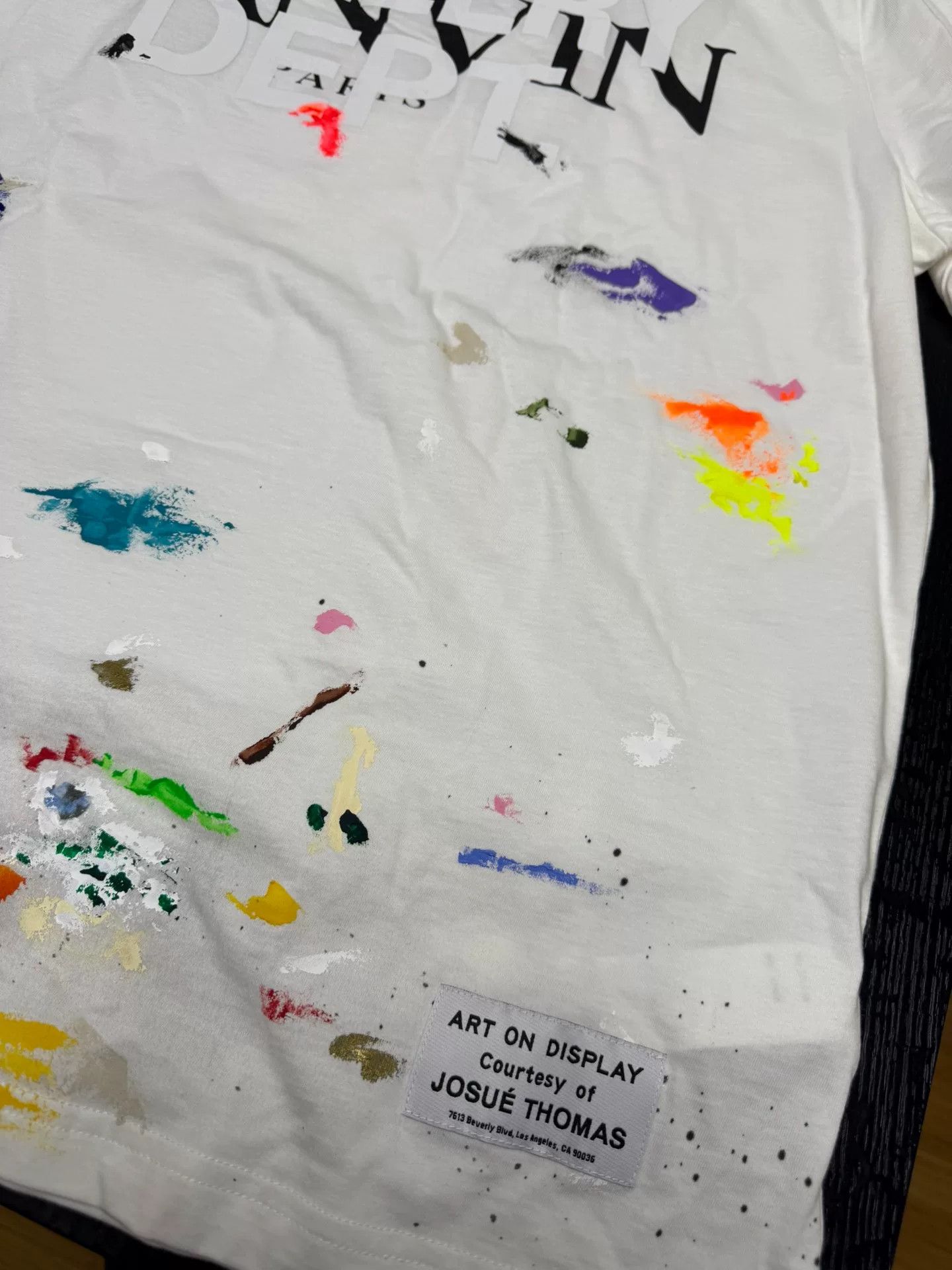 Gallery Dept. Lanvin x Gallery Dept Splatter Short Sleeve T-shirt Size US XL / EU 56 / 4 - 5 Thumbnail