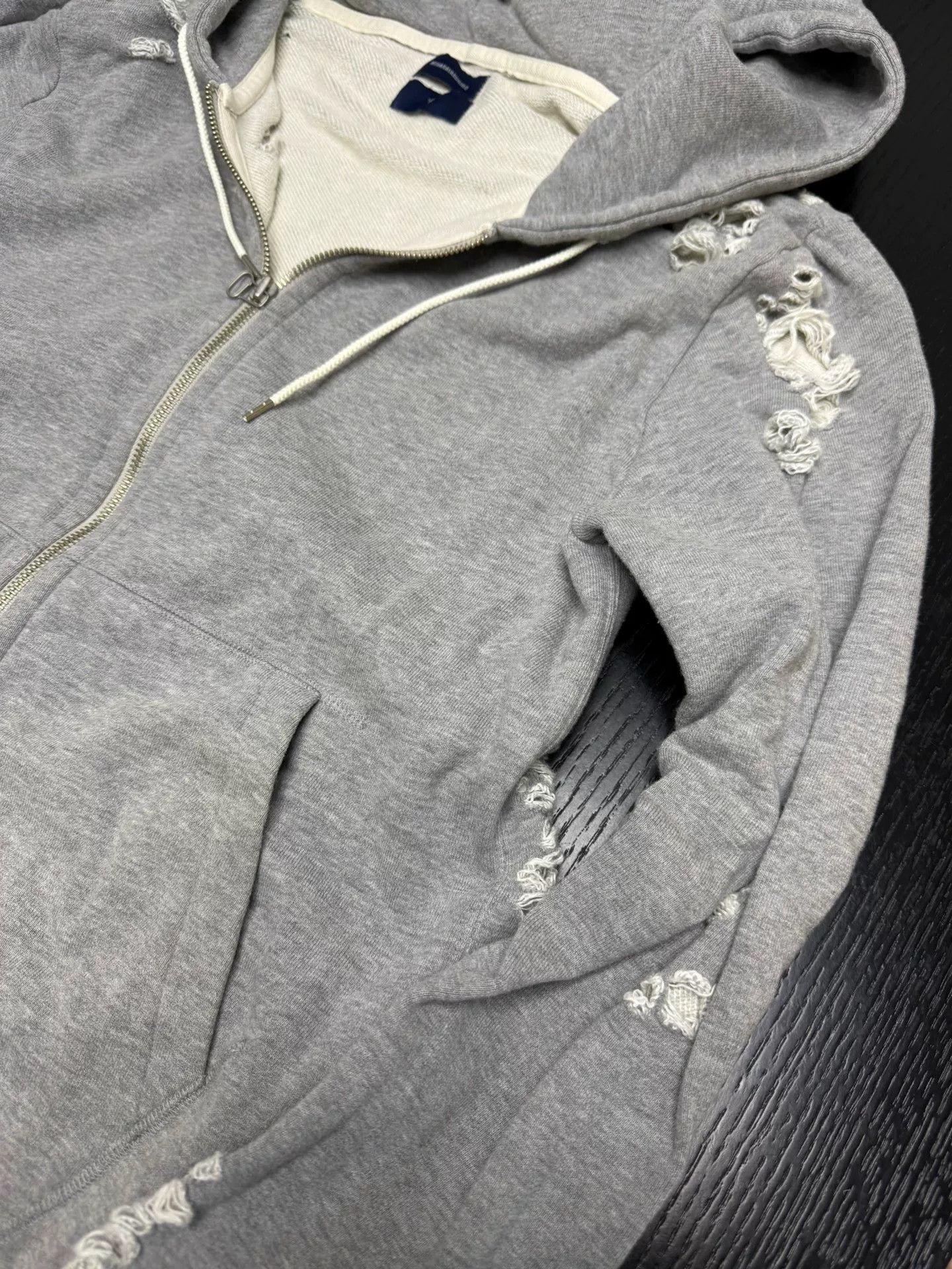 Maison MIHARA YASUHIRO Mihara Yasuhiro Distressed Hoodie Jacket Size US S / EU 44-46 / 1 - 4 Thumbnail