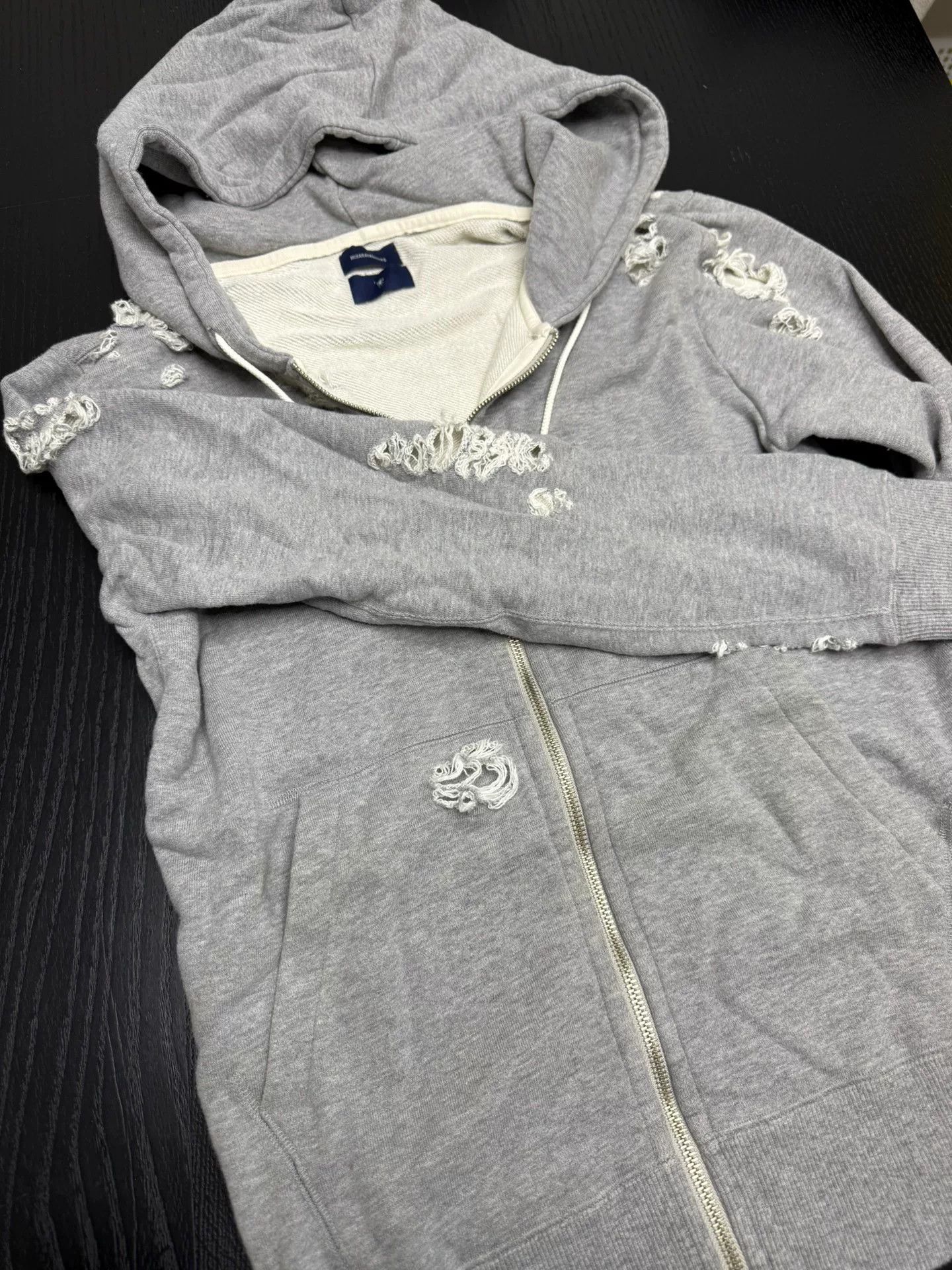 Maison MIHARA YASUHIRO Mihara Yasuhiro Distressed Hoodie Jacket Size US S / EU 44-46 / 1 - 5 Thumbnail