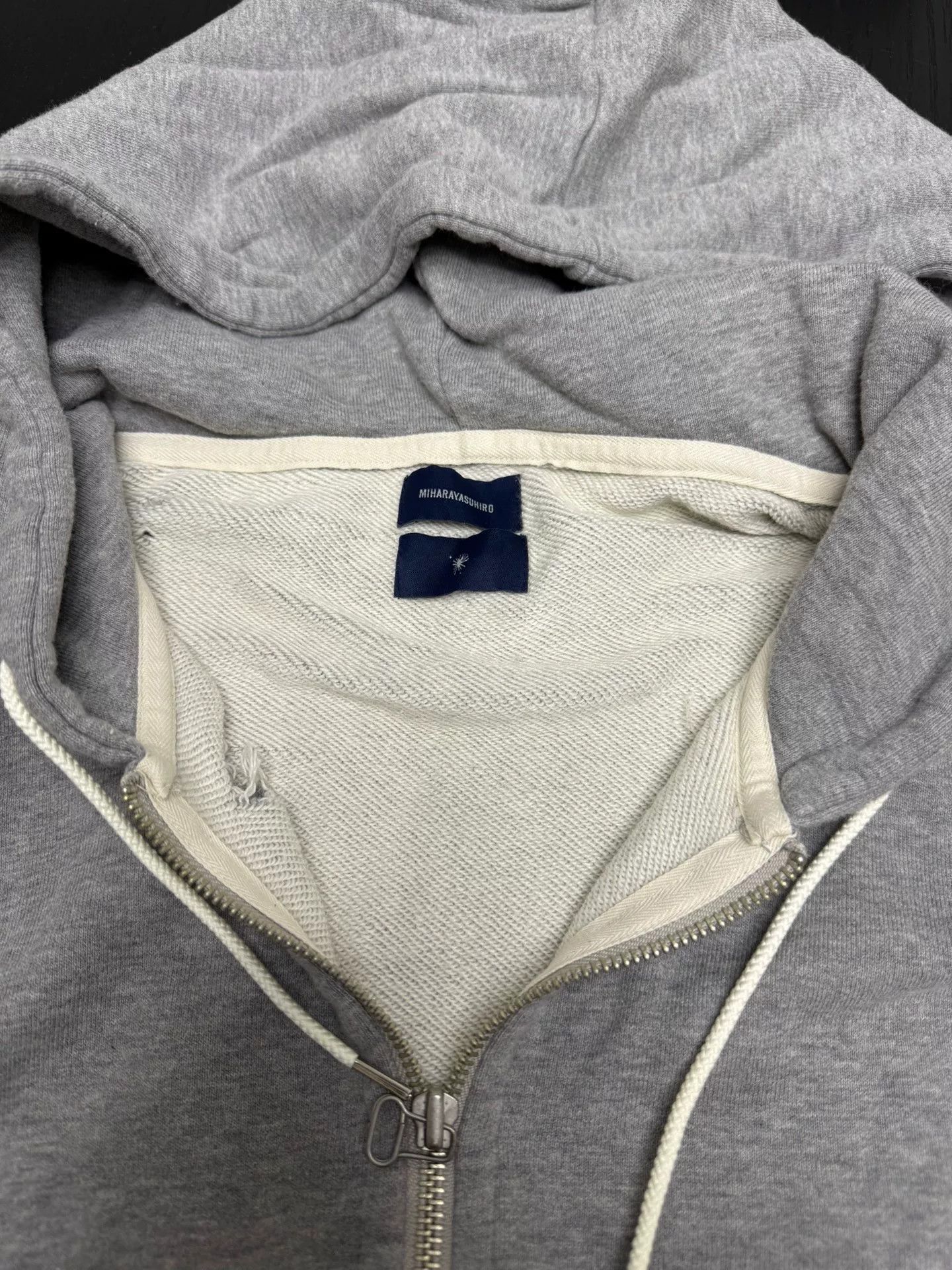 Maison MIHARA YASUHIRO Mihara Yasuhiro Distressed Hoodie Jacket Size US S / EU 44-46 / 1 - 3 Thumbnail