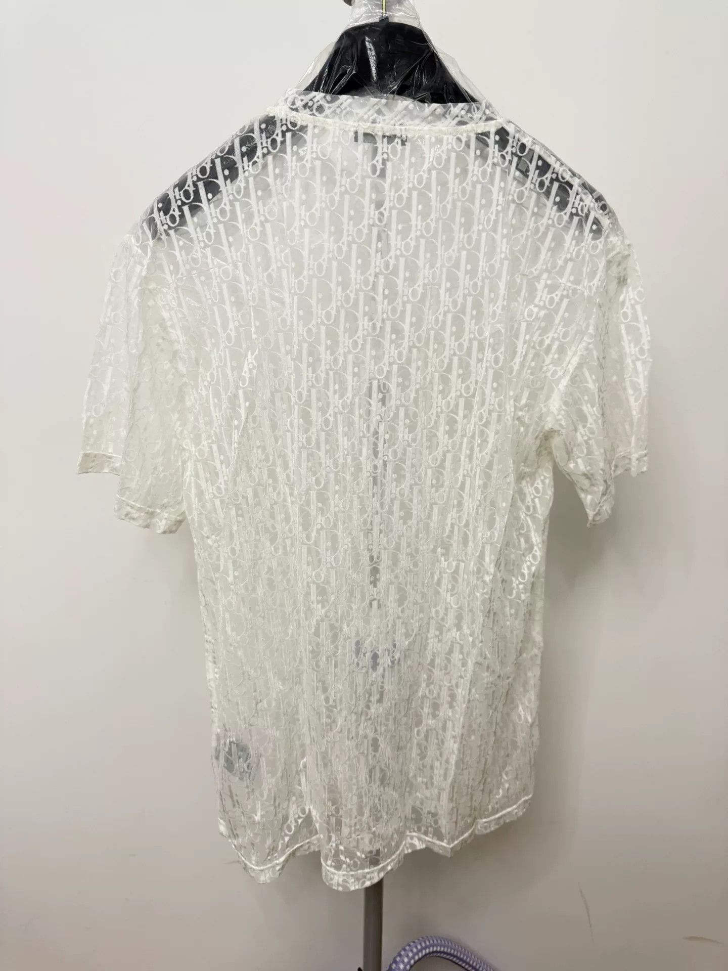 Dior Dior Sheer Monogram Embroidered Mesh T-shirt Size XL / US 12-14 / IT 48-50 - 2 Thumbnail