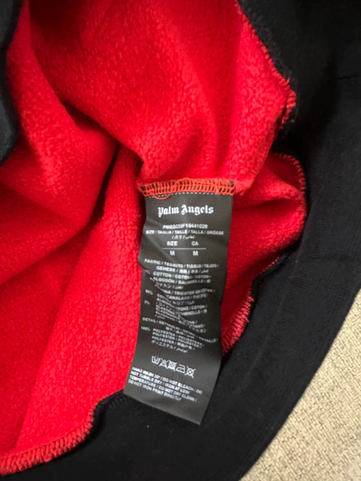 Palm Angels Palm Angels Spliced Zip Hoodie Jacket Size US M / EU 48-50 / 2 - 5 Thumbnail