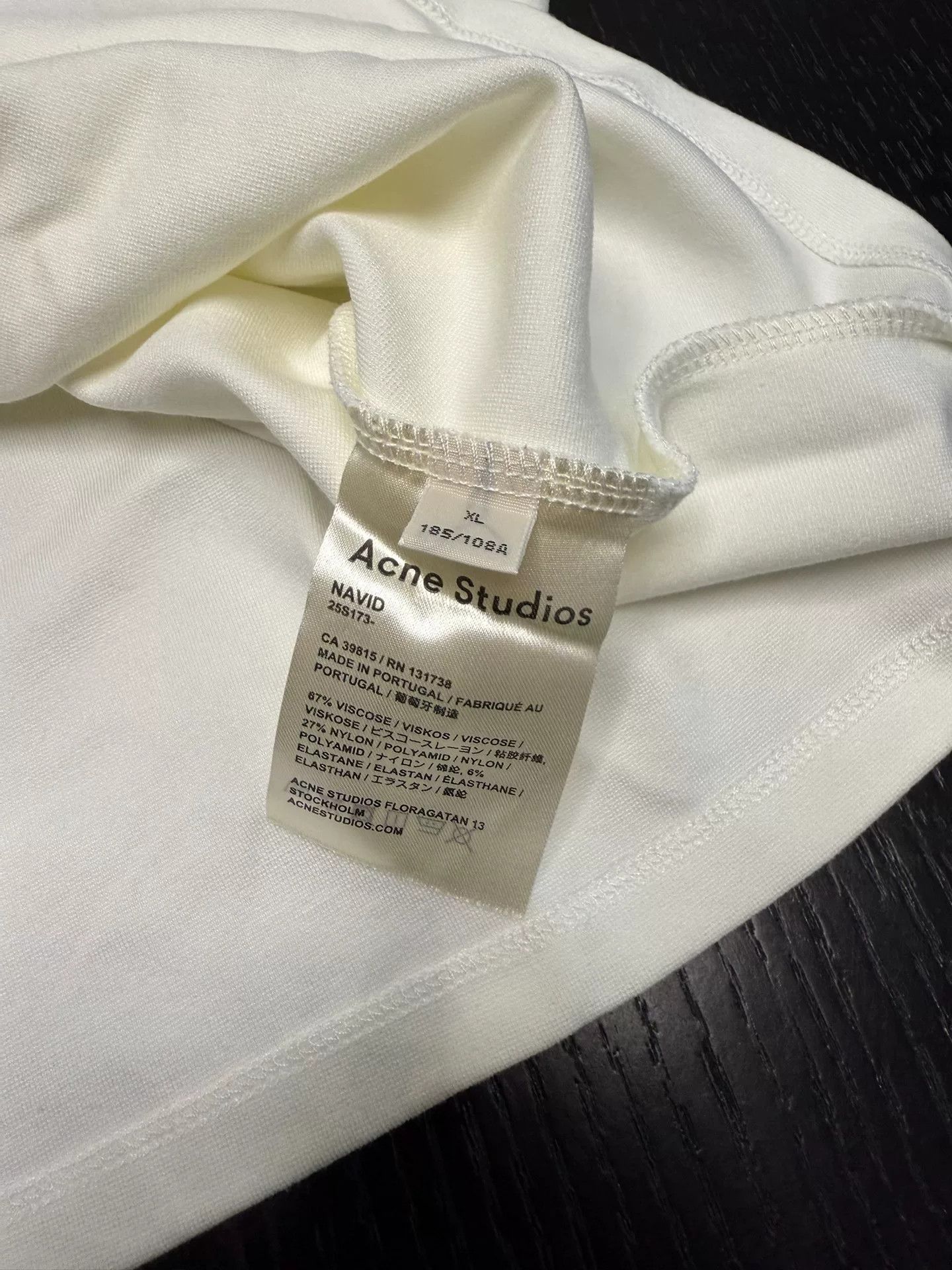 Acne Studios Acne Studios Letter Neck Short Sleeve T-Shirt XL Size US XL / EU 56 / 4 - 5 Thumbnail