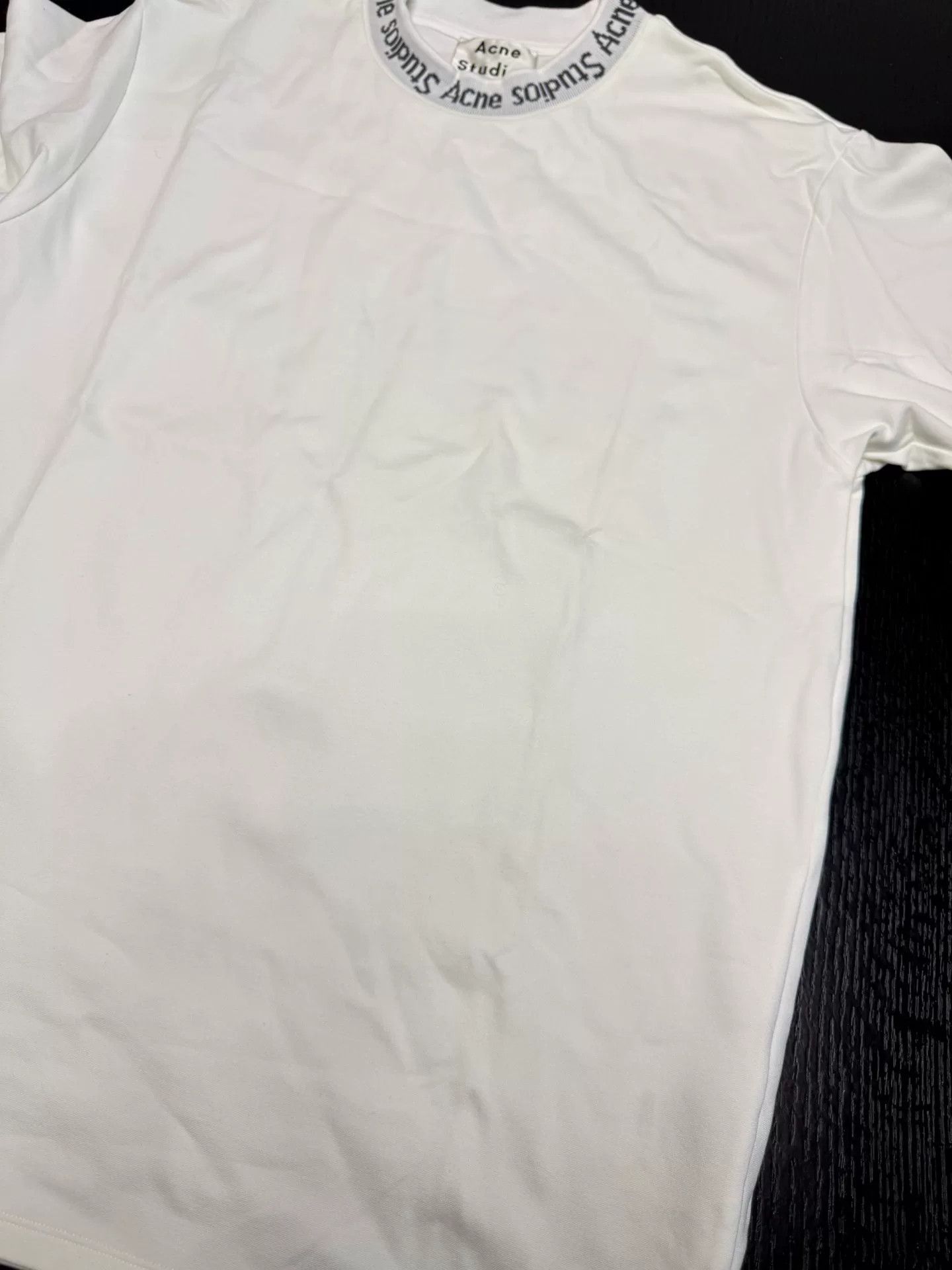 Acne Studios Acne Studios Letter Neck Short Sleeve T-Shirt XL Size US XL / EU 56 / 4 - 7 Thumbnail