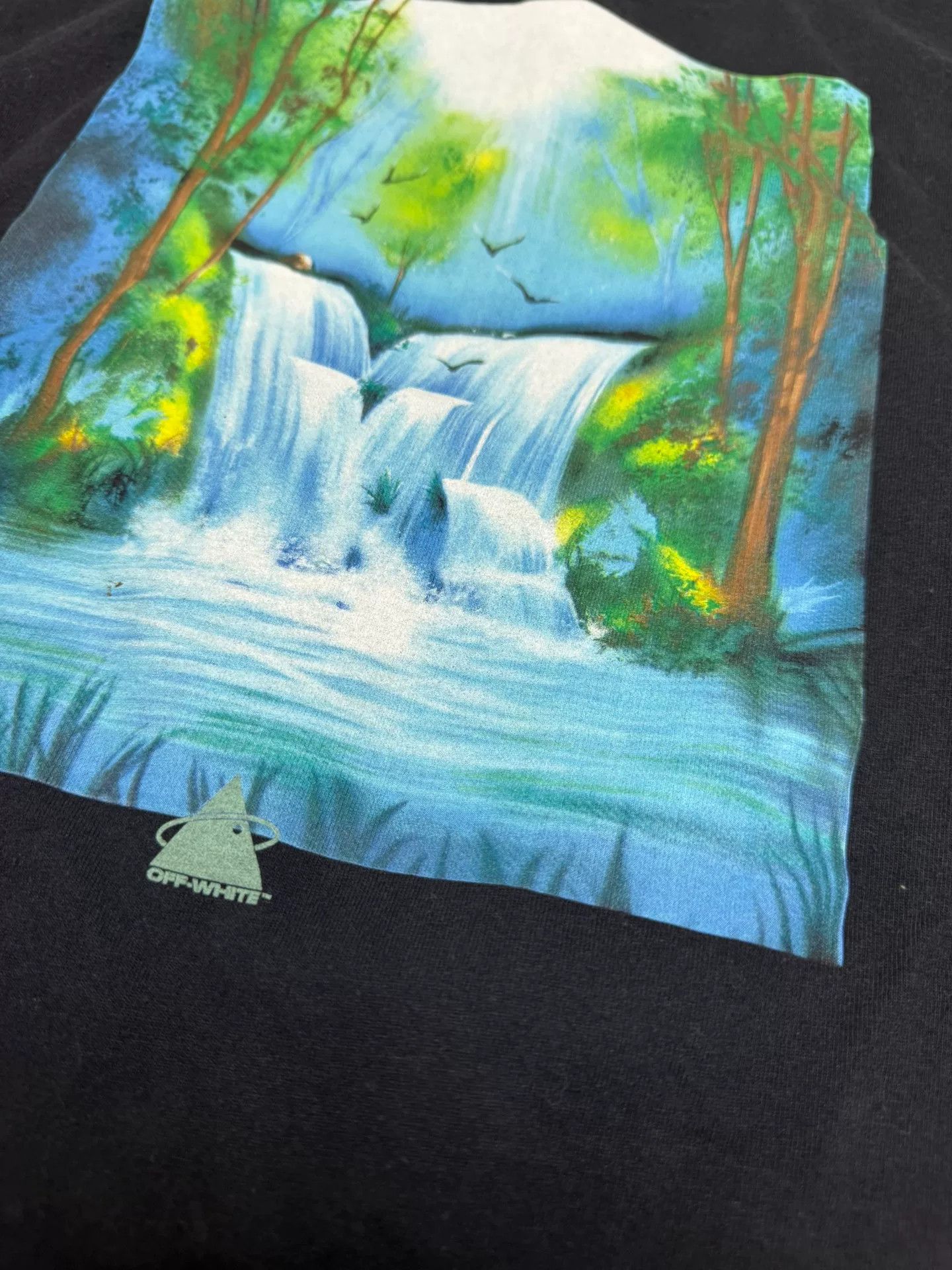Off-White Off-White Waterfall Print Short Sleeve Tee Size US S / EU 44-46 / 1 - 5 Thumbnail