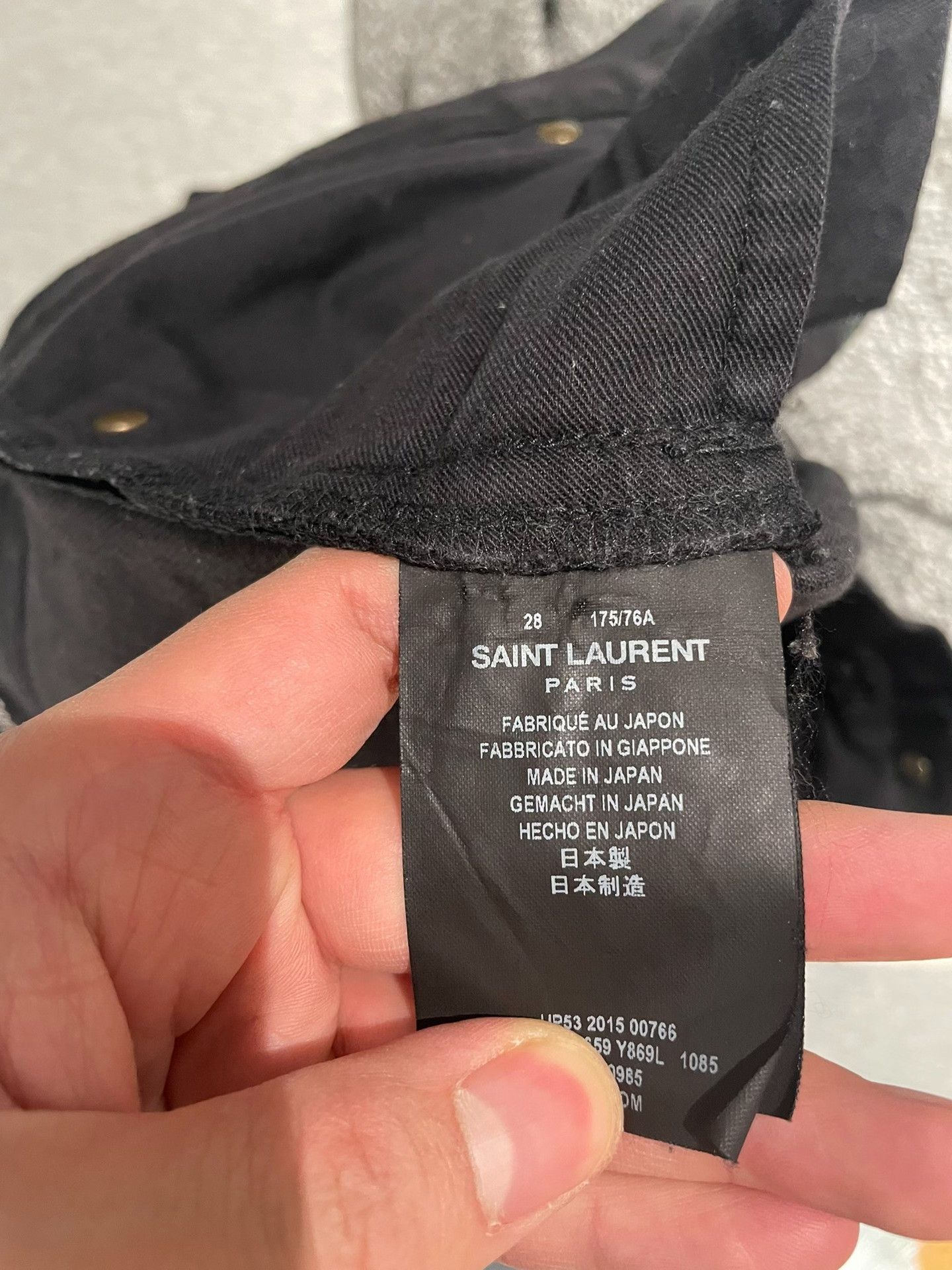 Saint Laurent Paris Saint Laurent D02 Distressed Men's Jeans Size US 28 / EU 44 - 4 Thumbnail