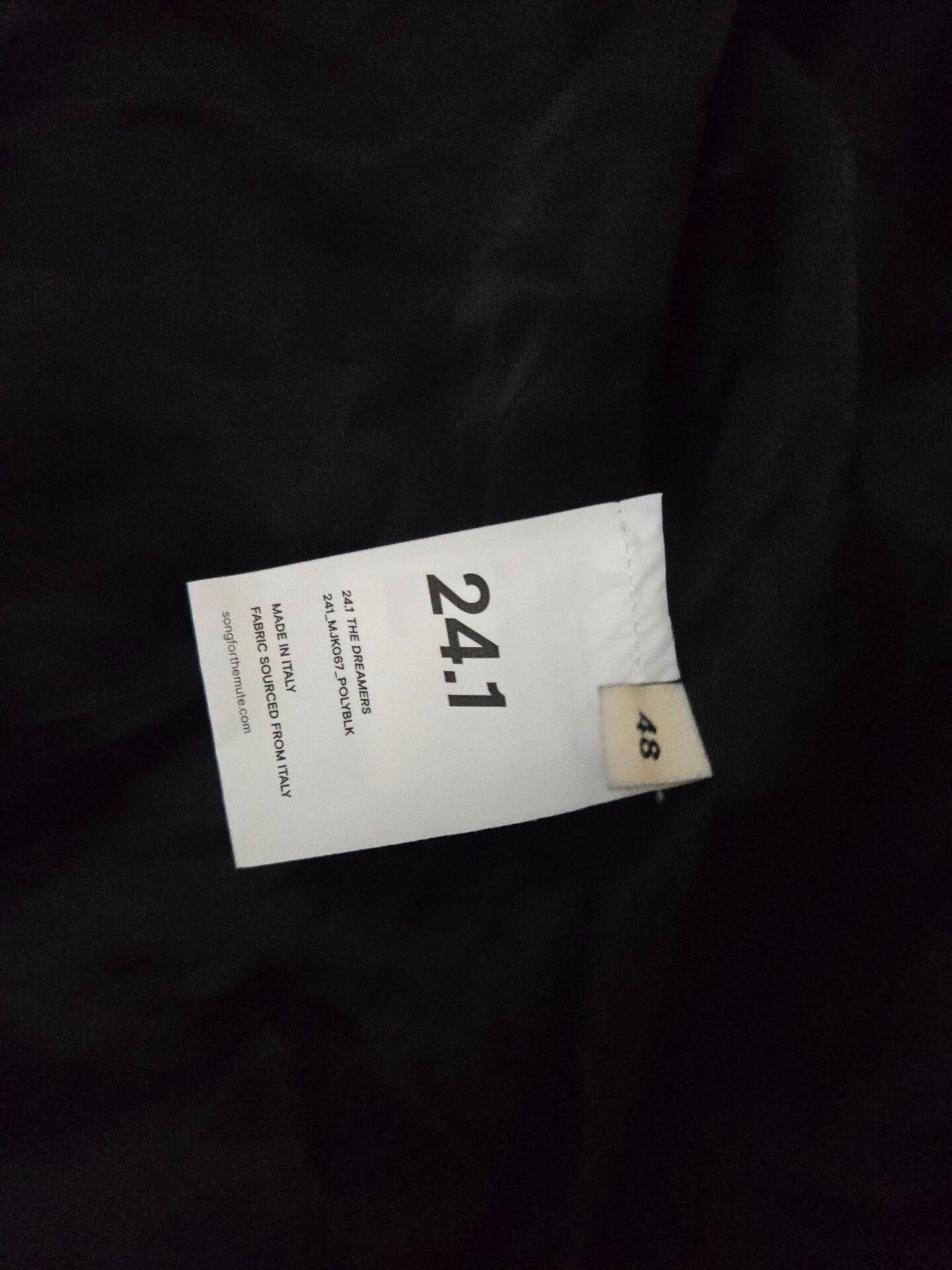 Song For The Mute SFTM 24.1 Black Coach Jacket Size US M / EU 48-50 / 2 - 4 Thumbnail
