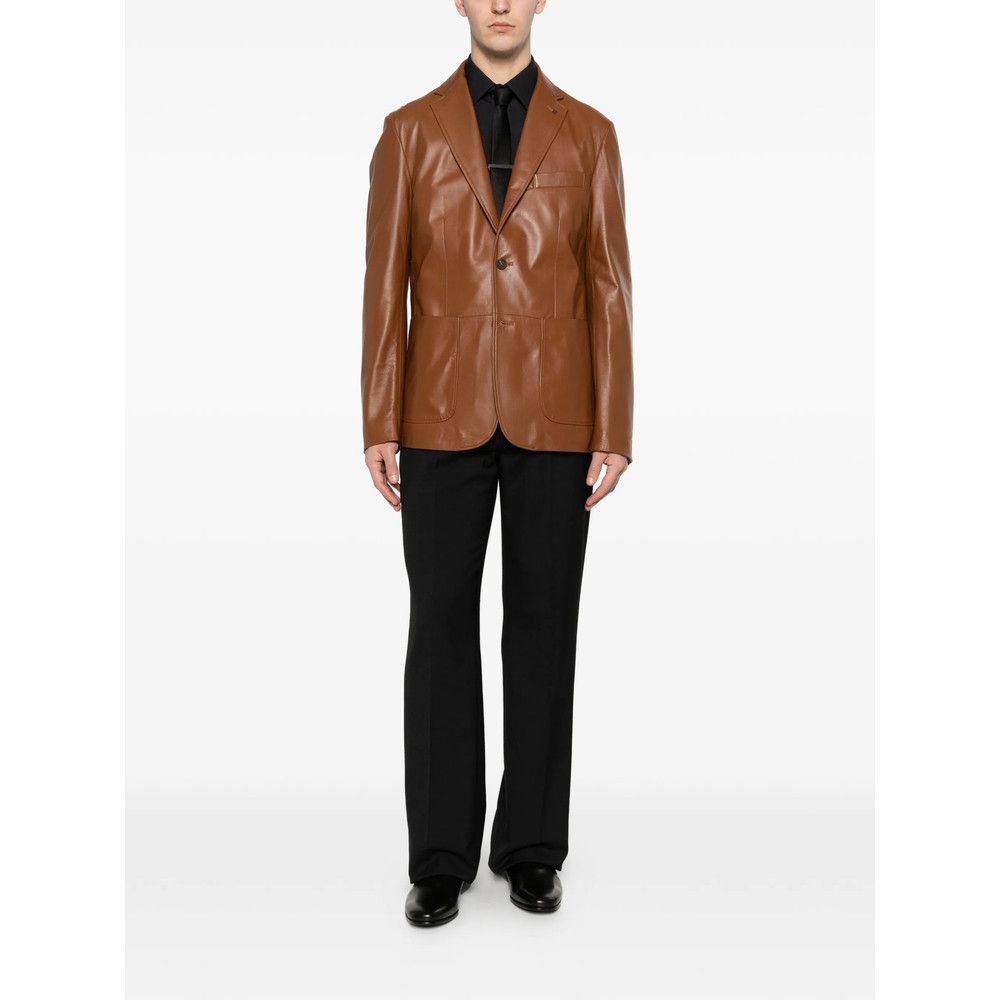Tagliatore Tagliatore BROWN Jackets - Leather Jackets Size US M / EU 48-50 / 2 - 4 Thumbnail