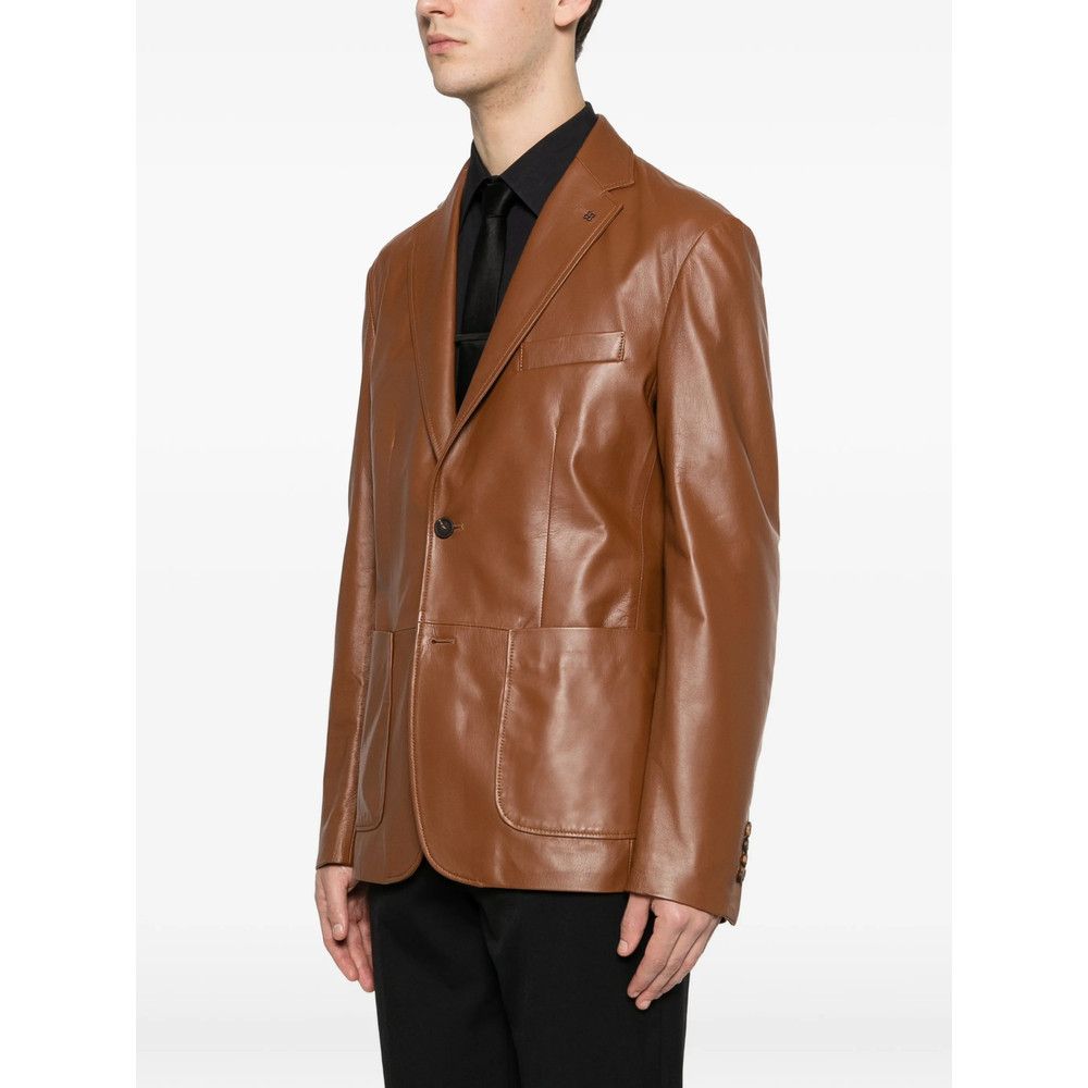Tagliatore Tagliatore BROWN Jackets - Leather Jackets Size US XL / EU 56 / 4 - 3 Thumbnail