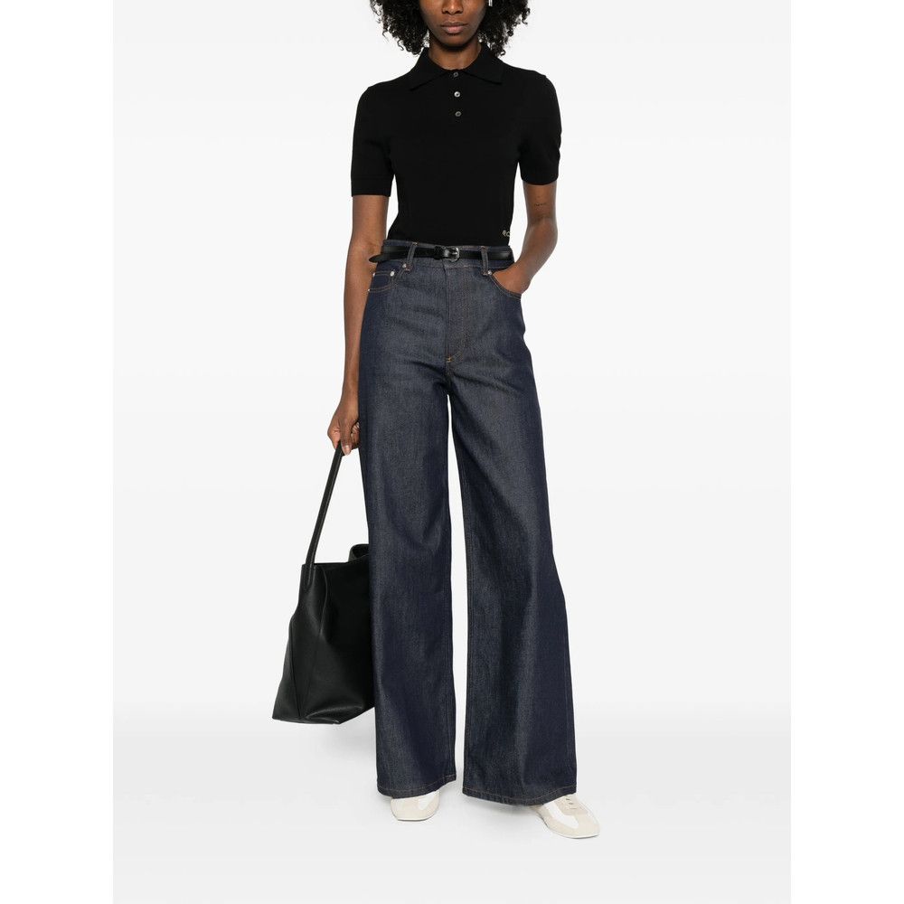 A.P.C. A.p.c. BLUE Denim - Wide-Leg Jeans Size 27" / US 4 / IT 40 - 4 Thumbnail