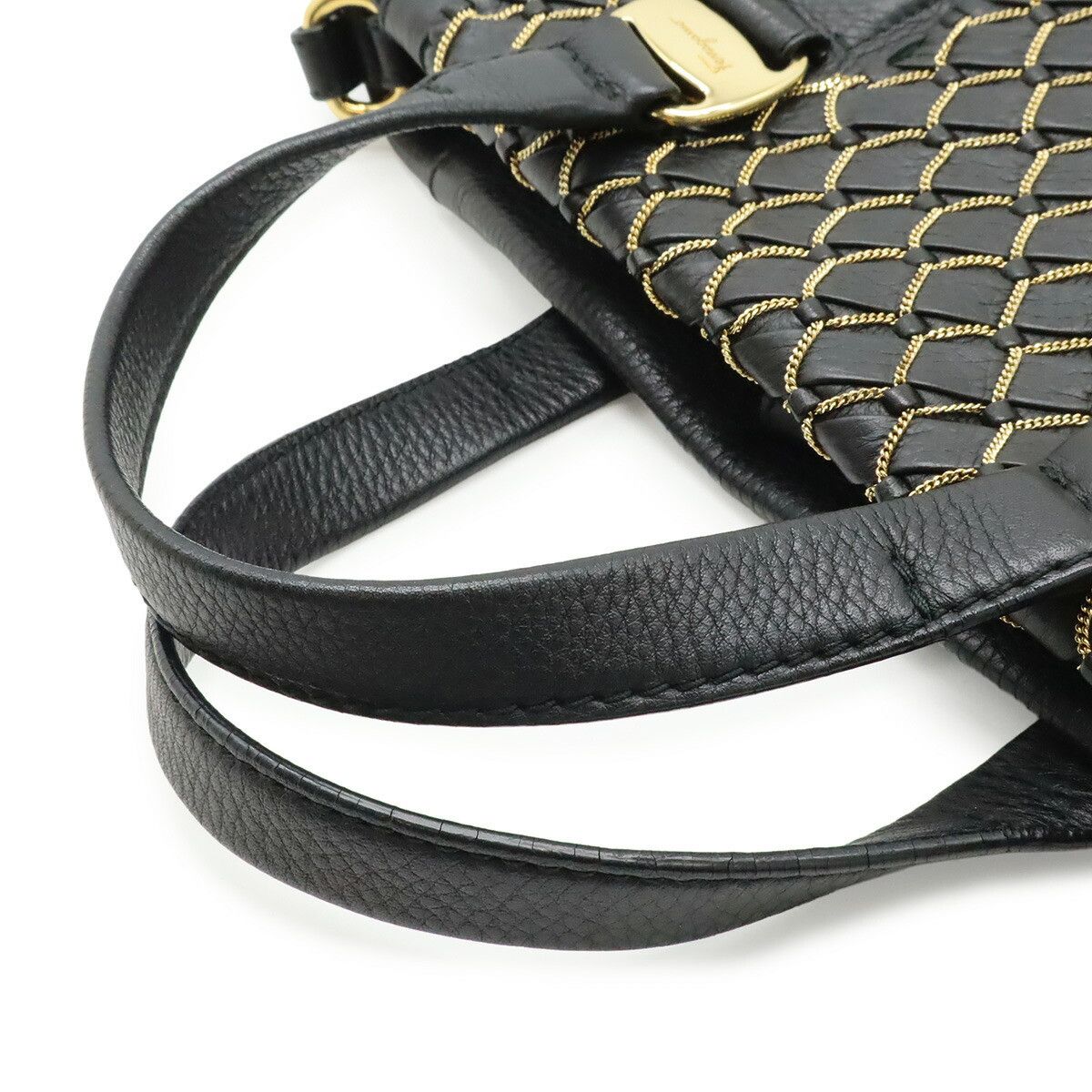 Salvatore Ferragamo Salvatore Ferragamo Salvatore Ferragamo Vara Leather 2way Handbag Leather Shoulder Bag DUTY FREE for USA Size ONE SIZE - 4 Thumbnail