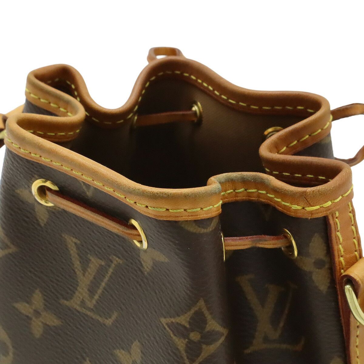 Louis Vuitton Louis Vuitton Louis Vuitton Nano Noe Monogram Shoulder Bag Textile Crossbody Bag M41346 DUTY FREE for USA Size ONE SIZE - 7 Thumbnail