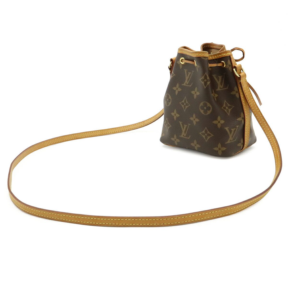 Louis Vuitton Louis Vuitton Louis Vuitton Nano Noe Monogram Shoulder Bag Textile Crossbody Bag M41346 DUTY FREE for USA Size ONE SIZE - 2 Thumbnail