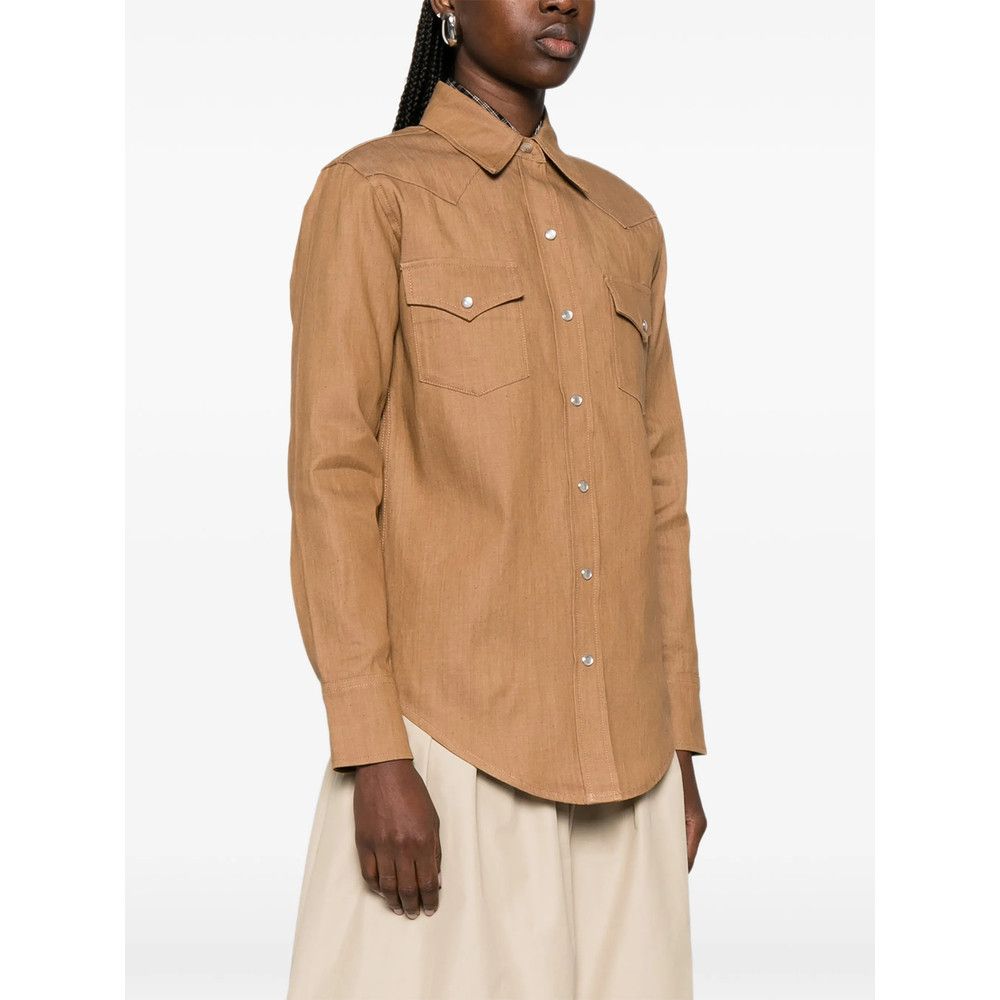 A.P.C. A.p.c. BROWN Tops - Shirts Size S / US 4 / IT 40 - 5 Thumbnail