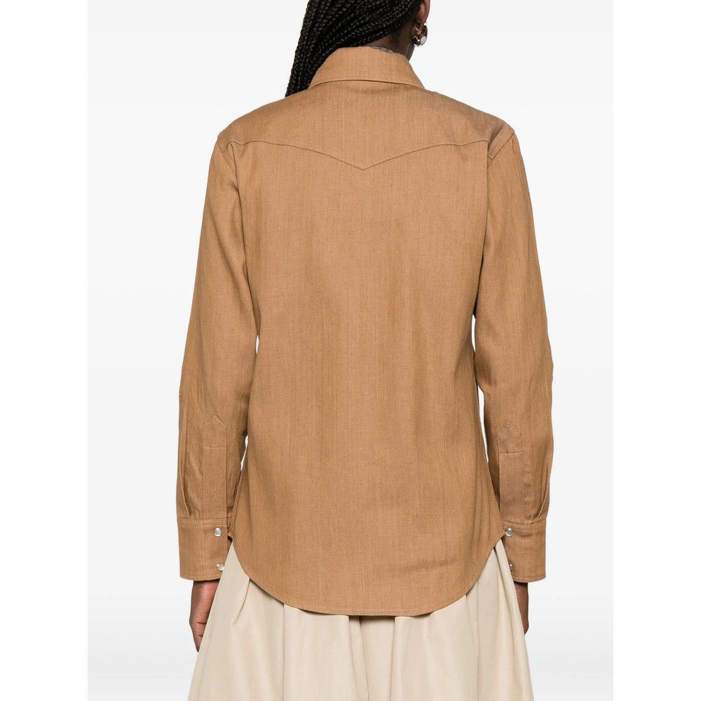 A.P.C. A.p.c. BROWN Tops - Shirts Size S / US 4 / IT 40 - 2 Thumbnail