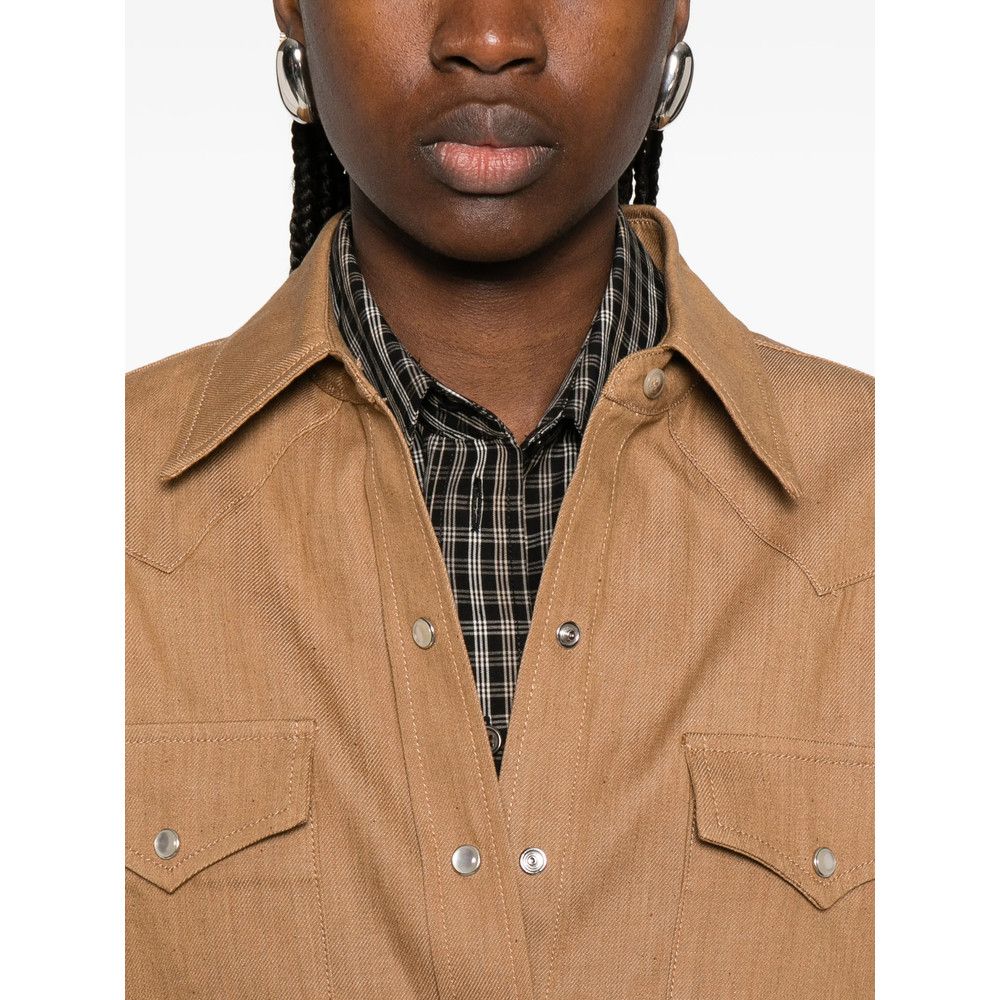 A.P.C. A.p.c. BROWN Tops - Shirts Size S / US 4 / IT 40 - 4 Thumbnail