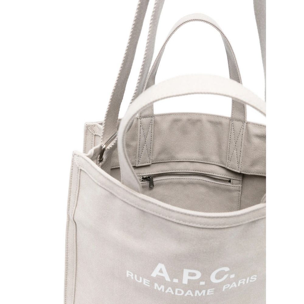 A.P.C. A.p.c. GREY Tote Bags Size ONE SIZE - 4 Thumbnail