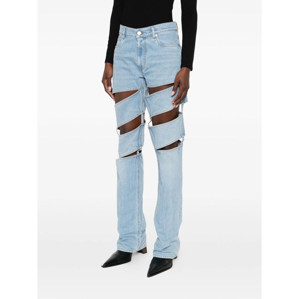 Coperni Coperni BLUE Denim - Straight-Leg Jeans Size 28" / US 6 / IT 42 - 4 Thumbnail
