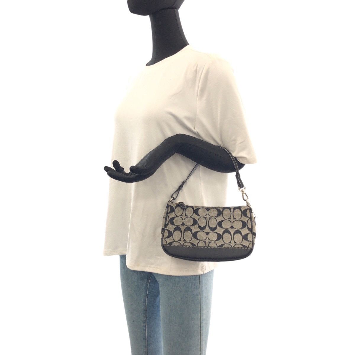 Coach Coach Coach Signature Canvas Leather Handbag Textile Handbag 6094 DUTY FREE for USA Size ONE SIZE - 6 Thumbnail