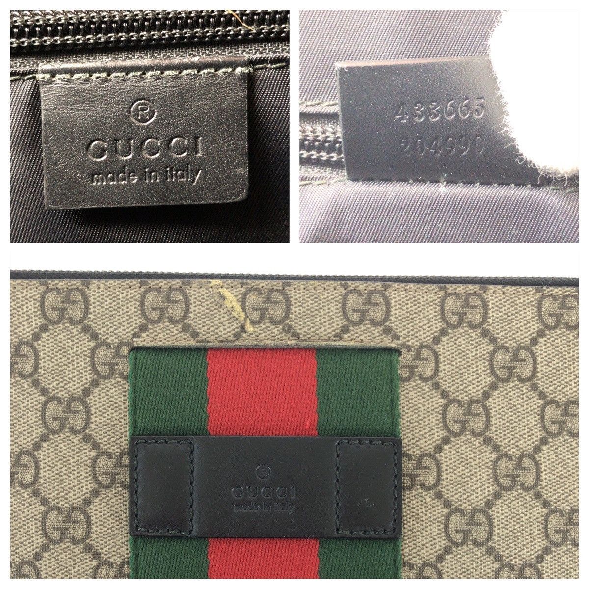 Gucci Gucci Gucci GG Supreme Canvas Clutch Bag Textile Clutch Bag 433665 DUTY FREE for USA Size ONE SIZE - 5 Thumbnail