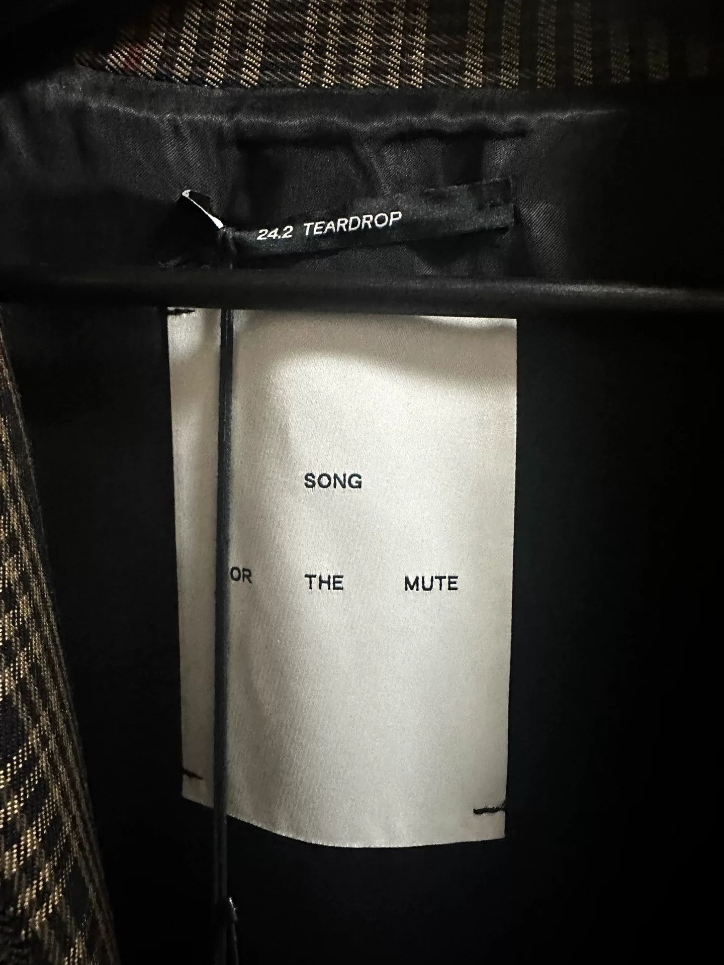 Song For The Mute SFTM 24.2 Teardrop Houndstooth Jacket Size US M / EU 48-50 / 2 - 3 Thumbnail