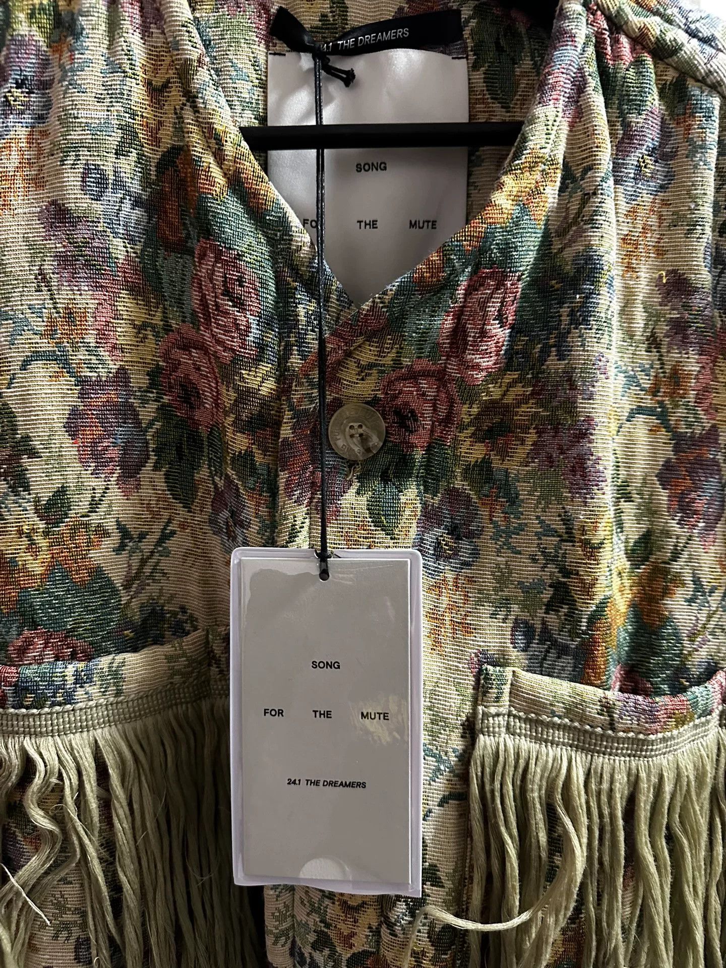 Song For The Mute SFTM 24.1 The Dreamers Floral Fringe Jacket Size L / US 10 / IT 46 - 4 Thumbnail